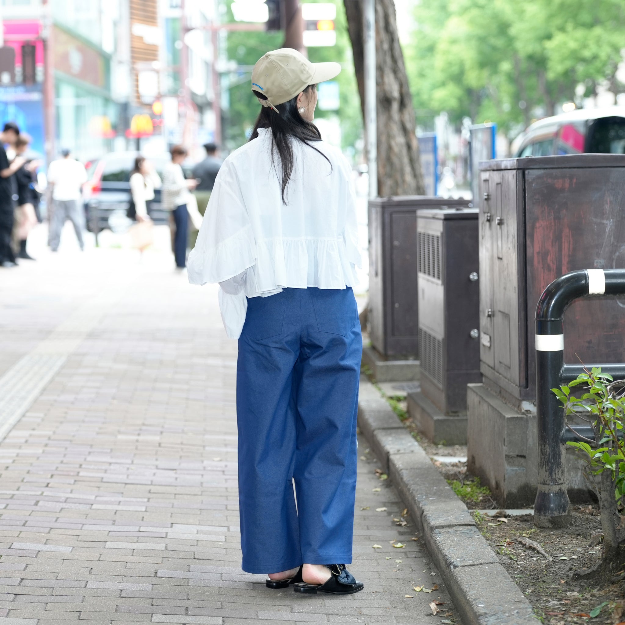 31SJ01TR221DEN_Denim | Heart to Heart Trousers | Color:Denim【SISTER JANE_シスタージェーン】【archive】