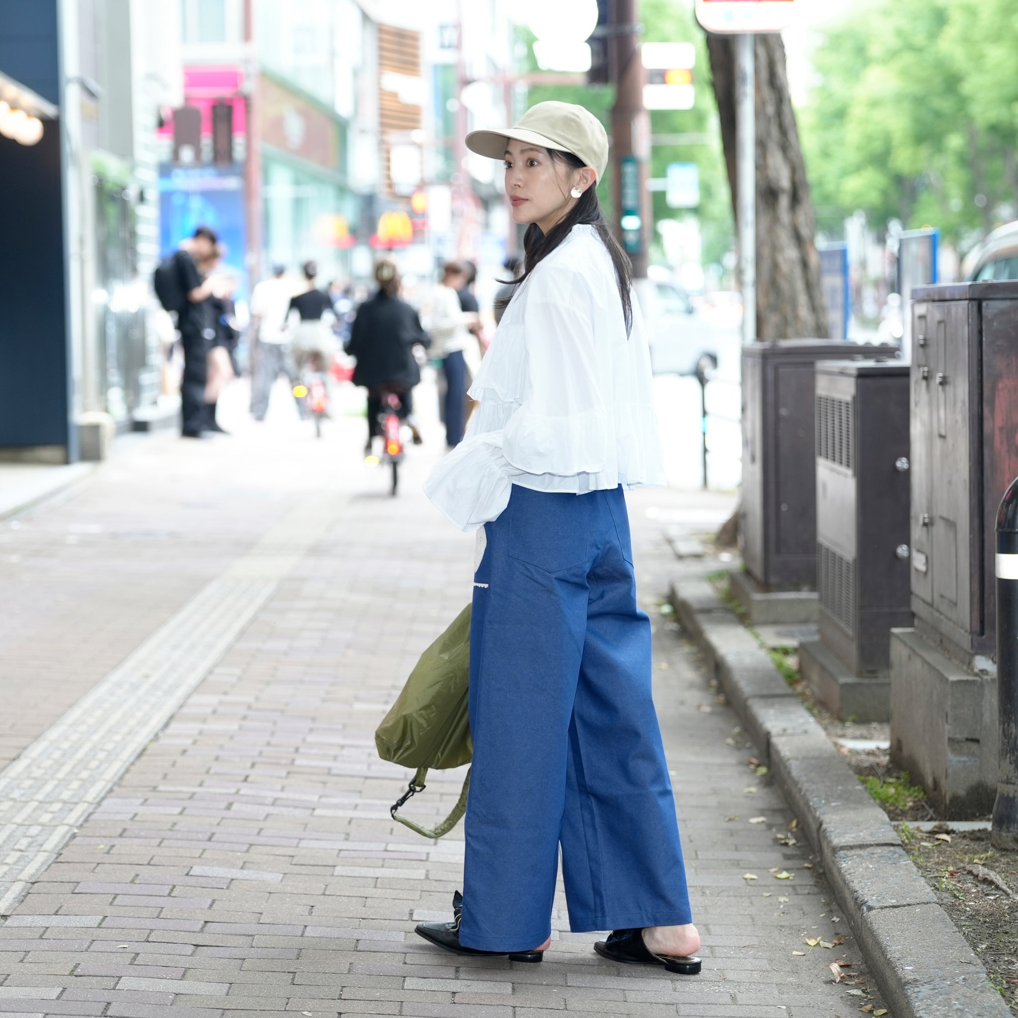 31SJ01TR221DEN_Denim | Heart to Heart Trousers | Color:Denim【SISTER JANE_シスタージェーン】【archive】