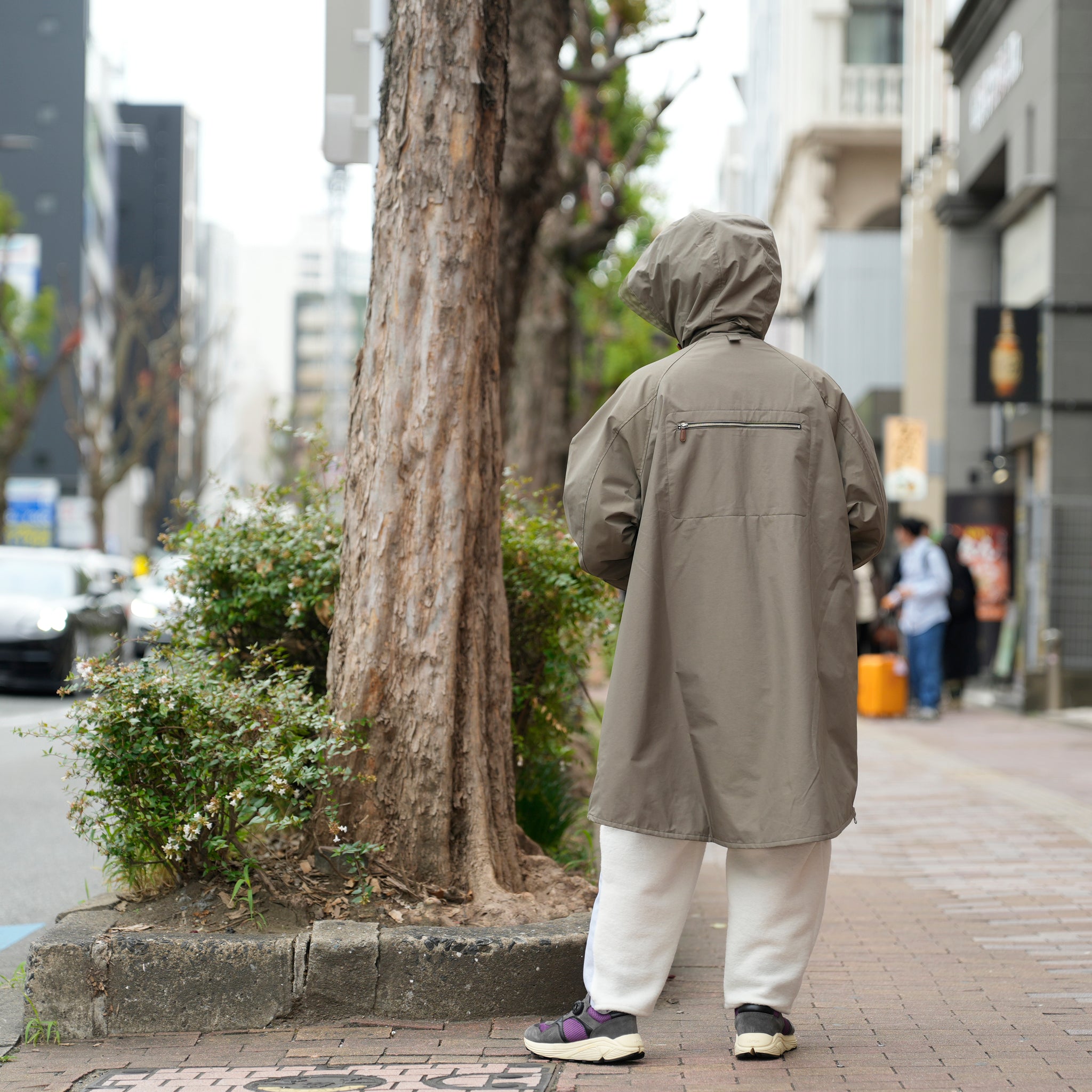 FRINGE WOOL MIX PULLOVER COAT | Color_Khaki | No_sf25aw-01_khaki【STOF_ストフ】