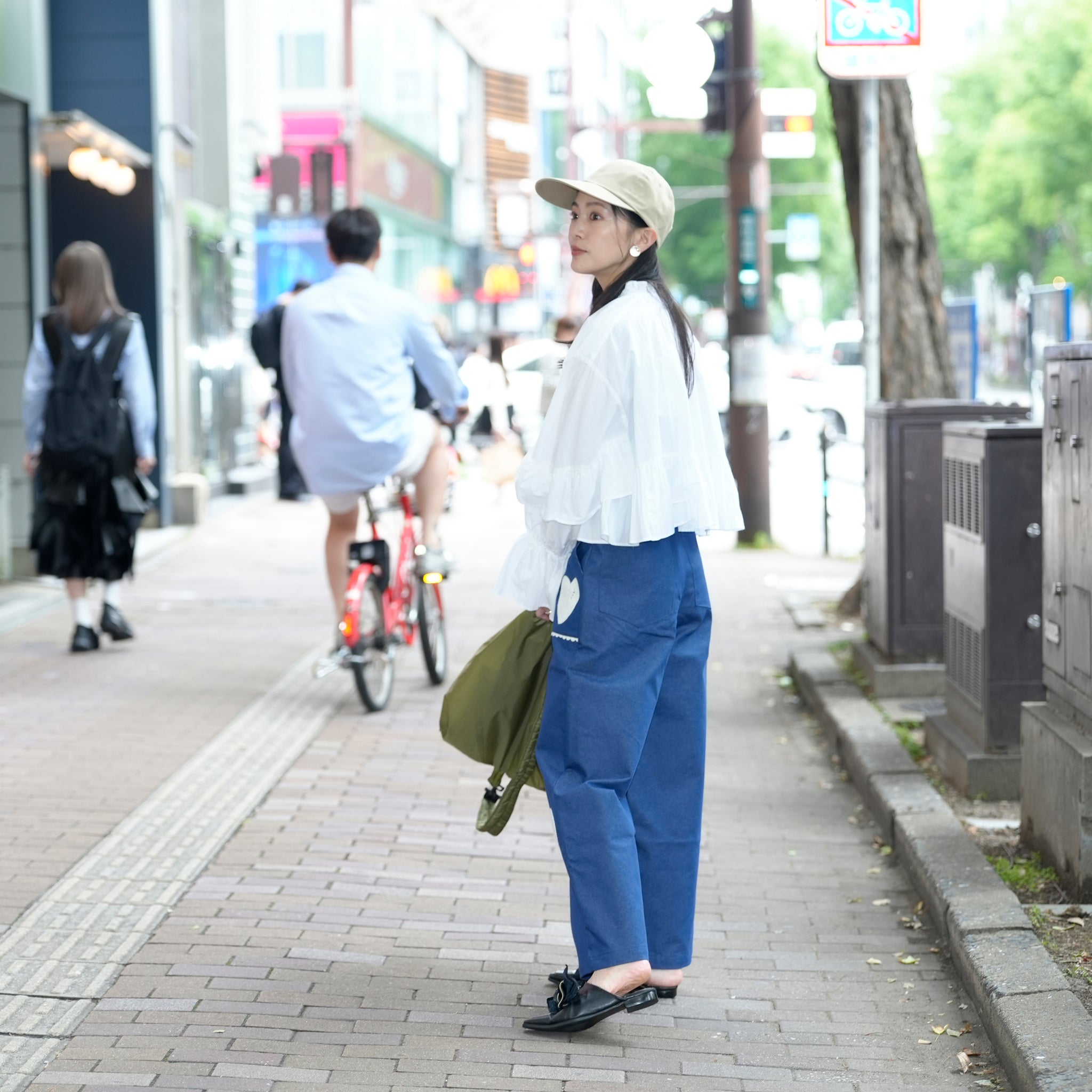 31SJ01TR221DEN_Denim | Heart to Heart Trousers | Color:Denim【SISTER JANE_シスタージェーン】【archive】
