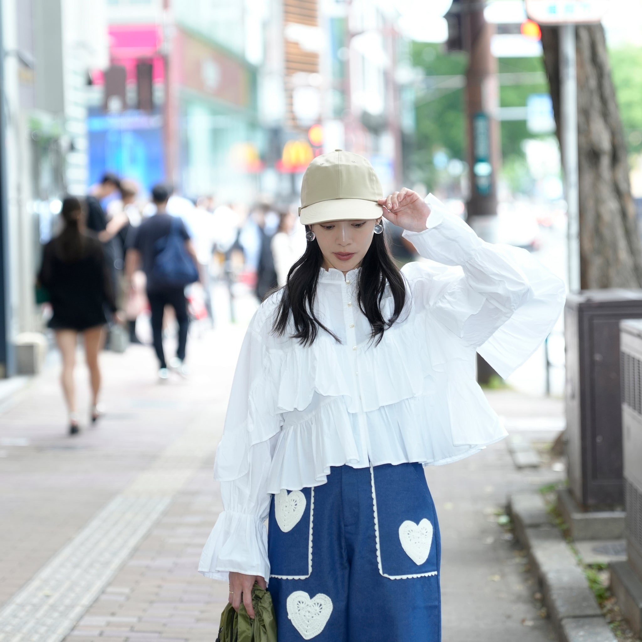 STF-001 | ロングブリムキャップ/Beige(P)【SHARE THE FANTASY_シェアザファンタジー】【archive】