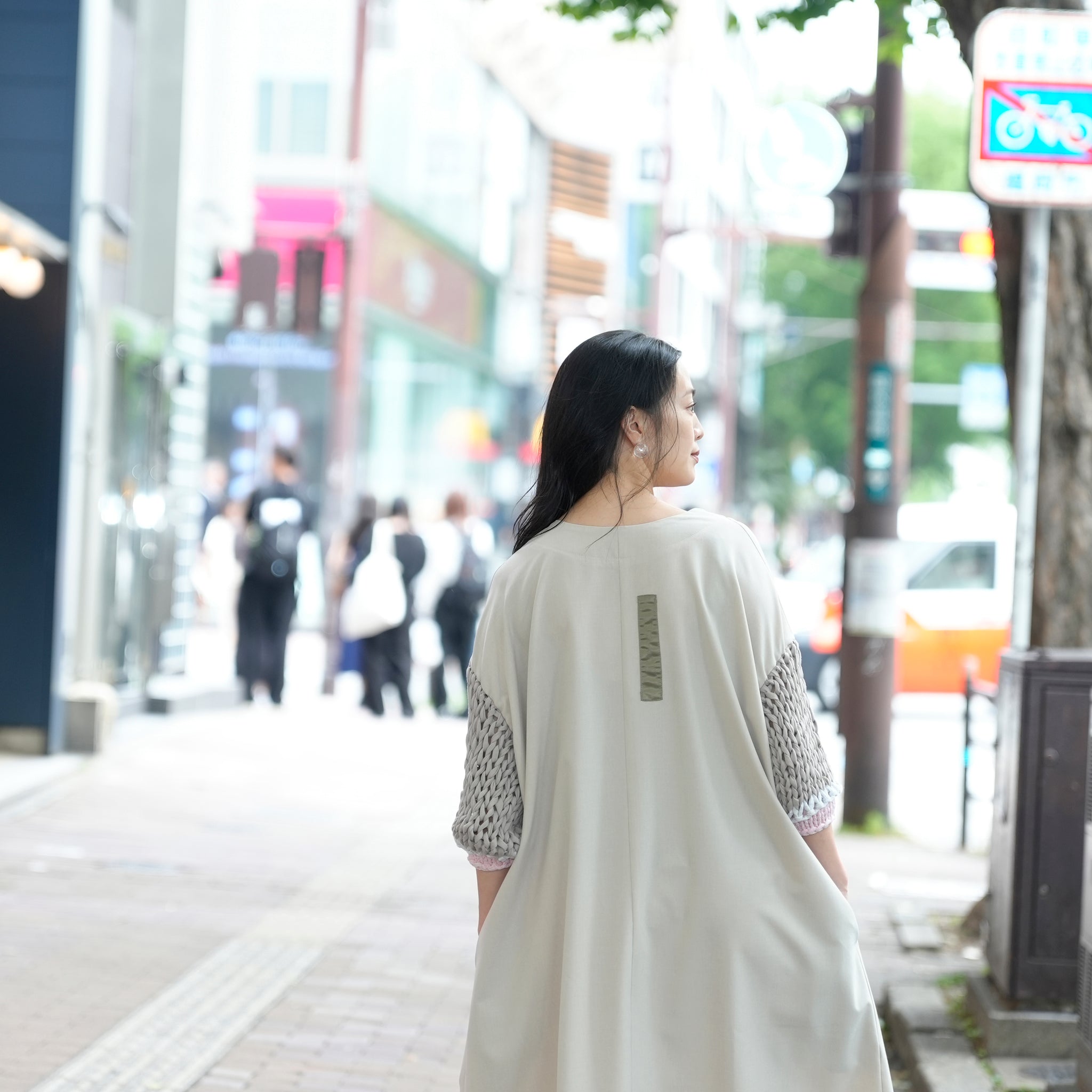 BSD25SS-02_Beige | Loose Sleeve Military One-piece | Color:Beige【BEDSIDEDRAMA_ベッドサイドドラマ】