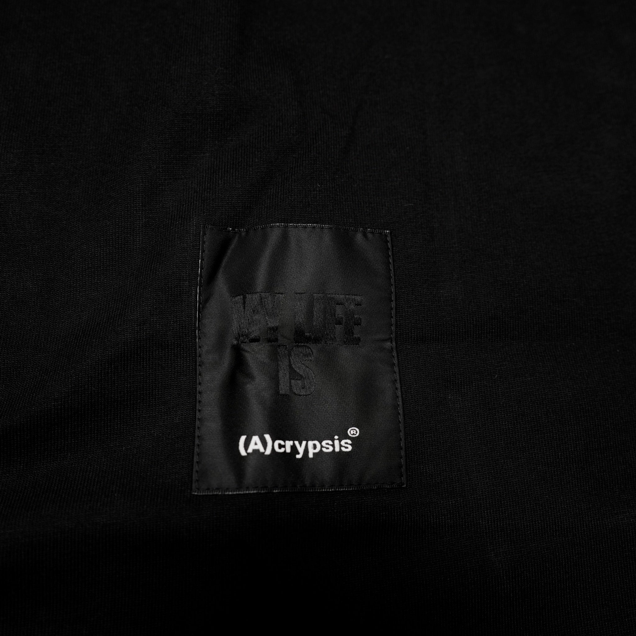 ACR24SS-T04 | (A)crypsis® HELLO!STICKER 紀念復刻T-shirt -BLACK【(A)CRYPSIS®】【archive】