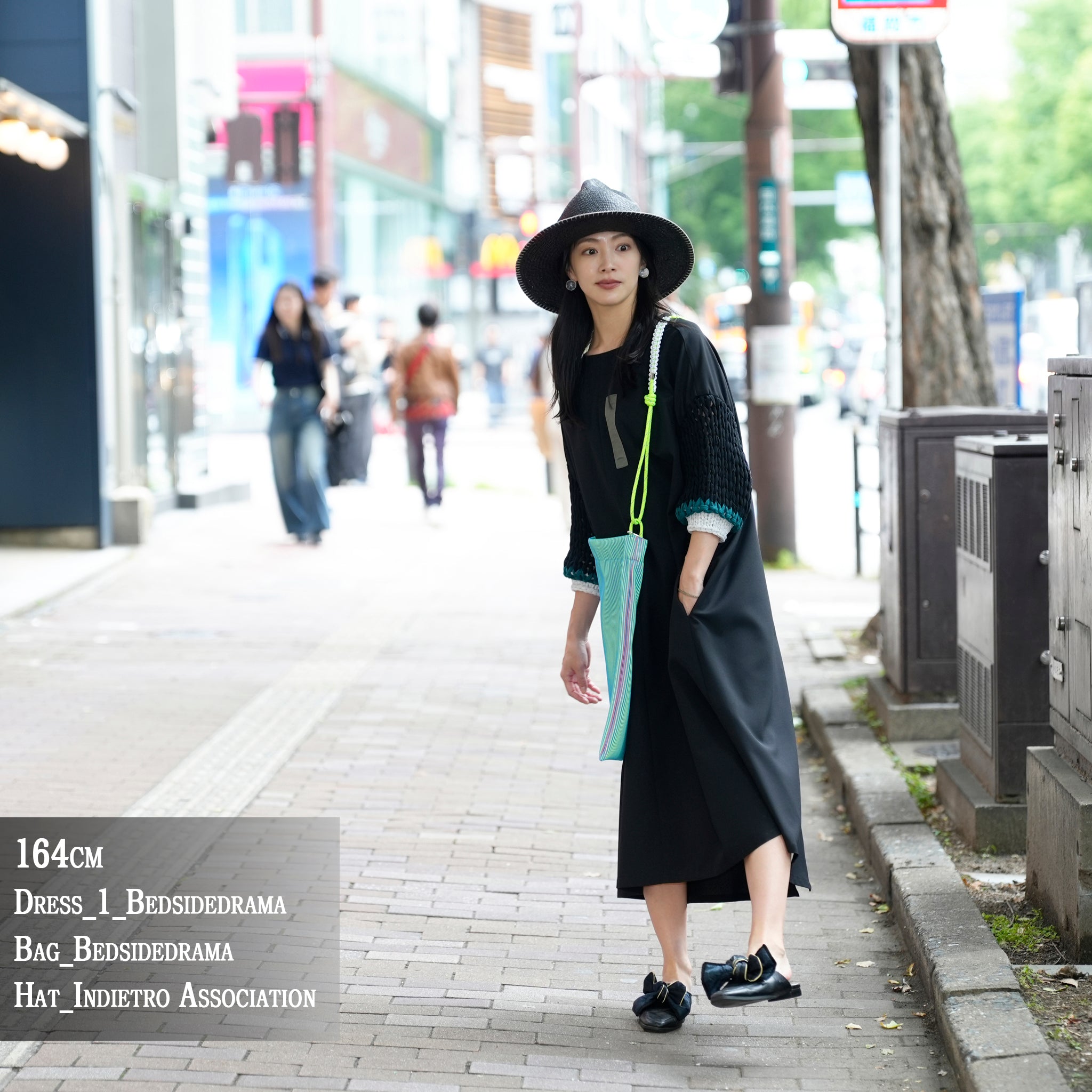 BSD25SS-02_Black | Loose Sleeve Military One-piece | Color:Black【BEDSIDEDRAMA_ベッドサイドドラマ】【archive】