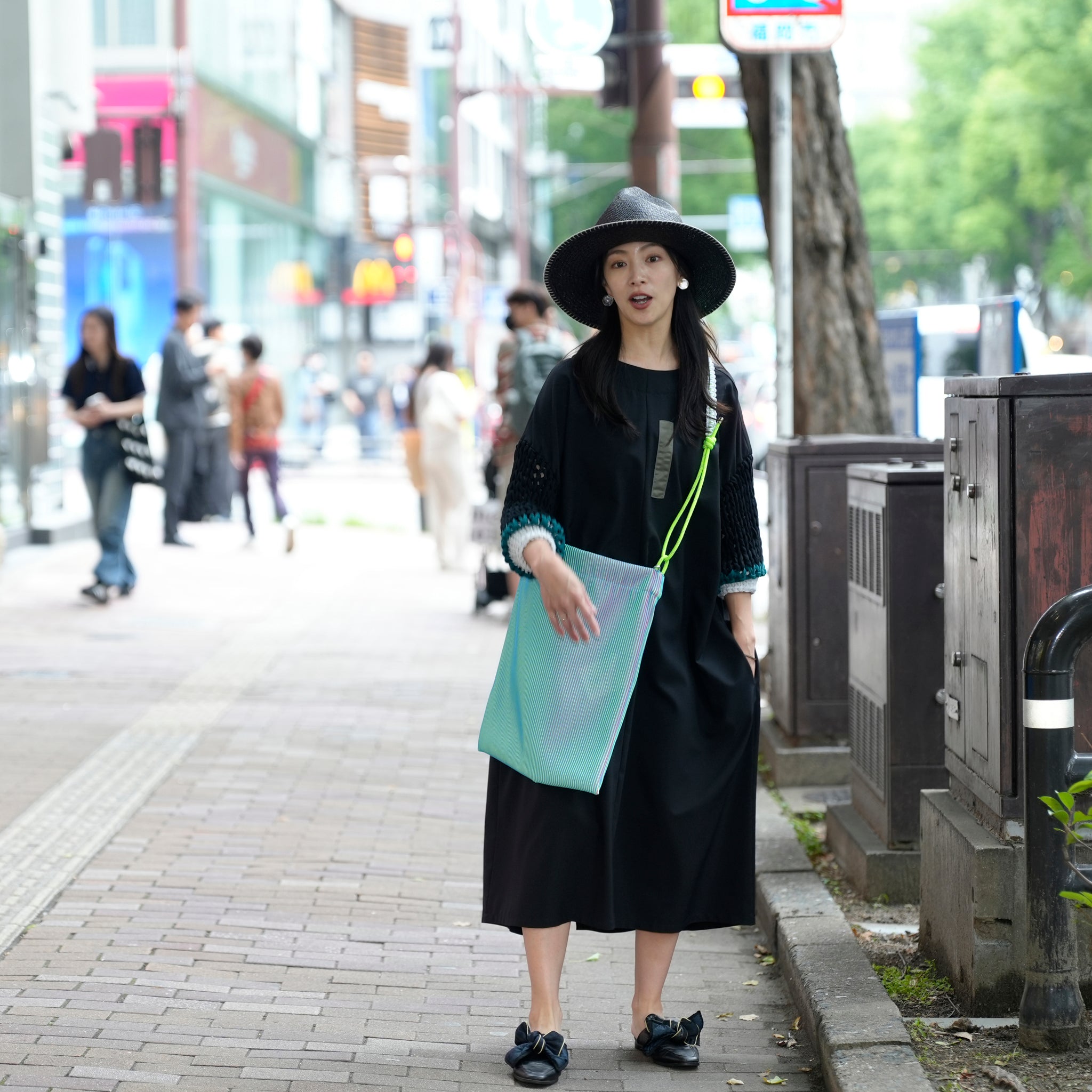 BSD25SS-02_Black | Loose Sleeve Military One-piece | Color:Black【BEDSIDEDRAMA_ベッドサイドドラマ】【archive】