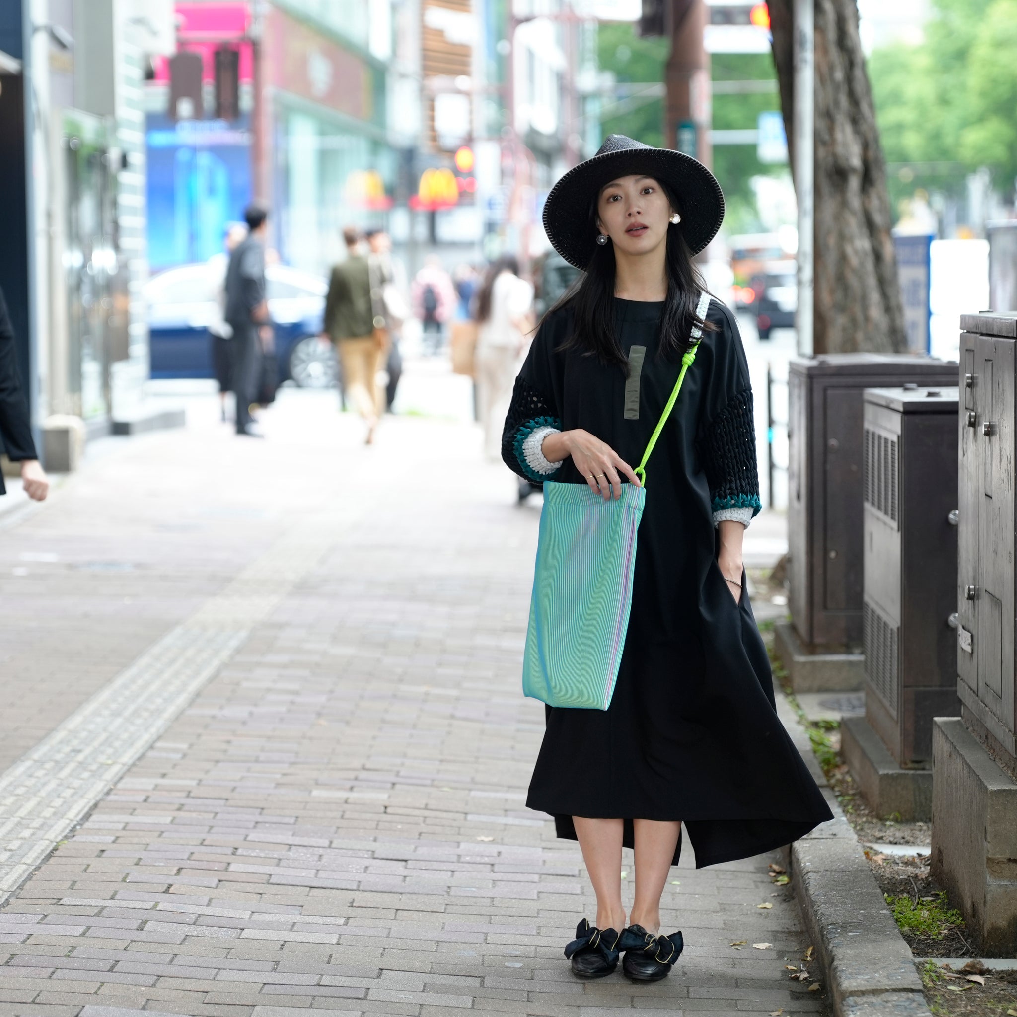 BSD25SS-02_Black | Loose Sleeve Military One-piece | Color:Black【BEDSIDEDRAMA_ベッドサイドドラマ】【archive】