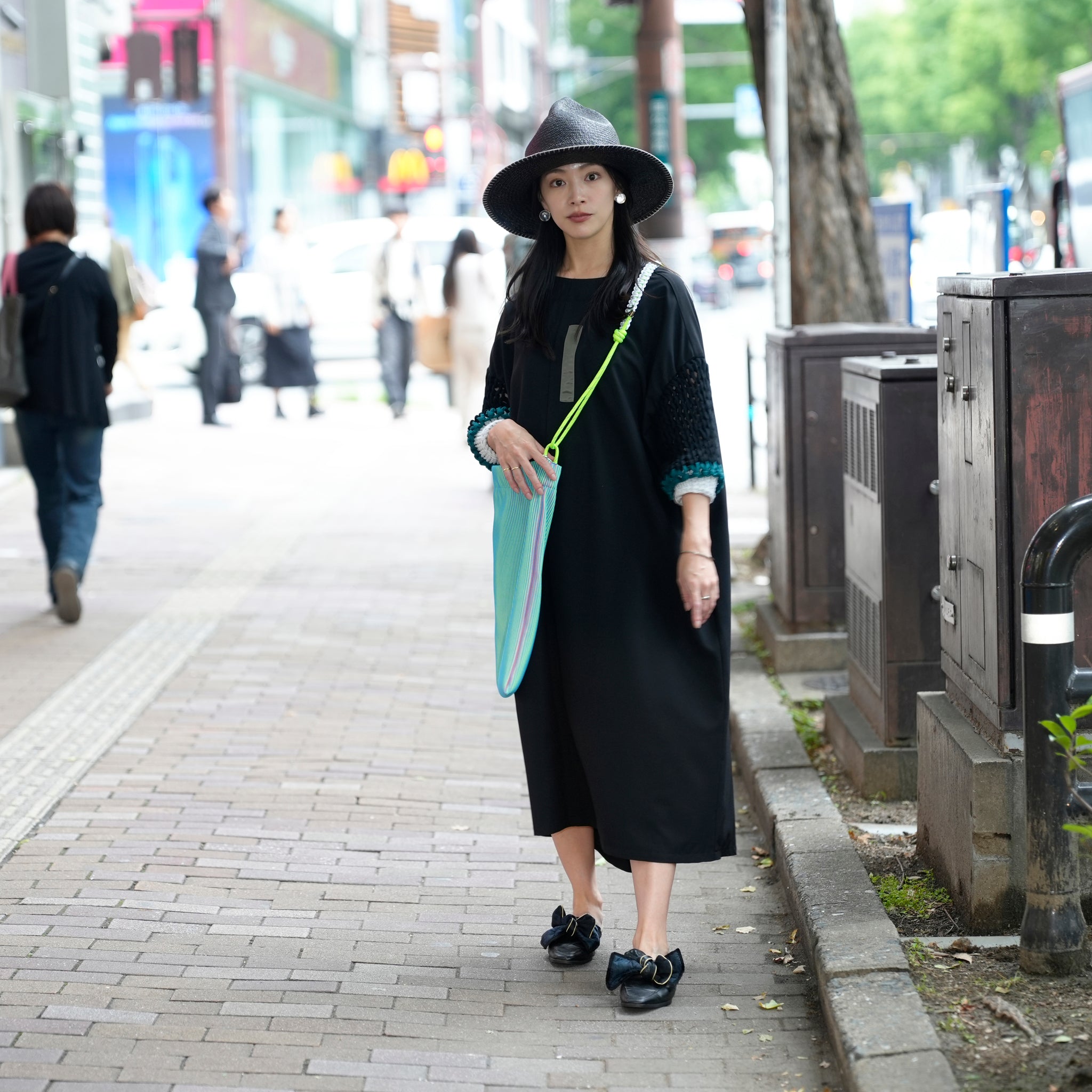 BSD25SS-02_Black | Loose Sleeve Military One-piece | Color:Black【BEDSIDEDRAMA_ベッドサイドドラマ】【archive】