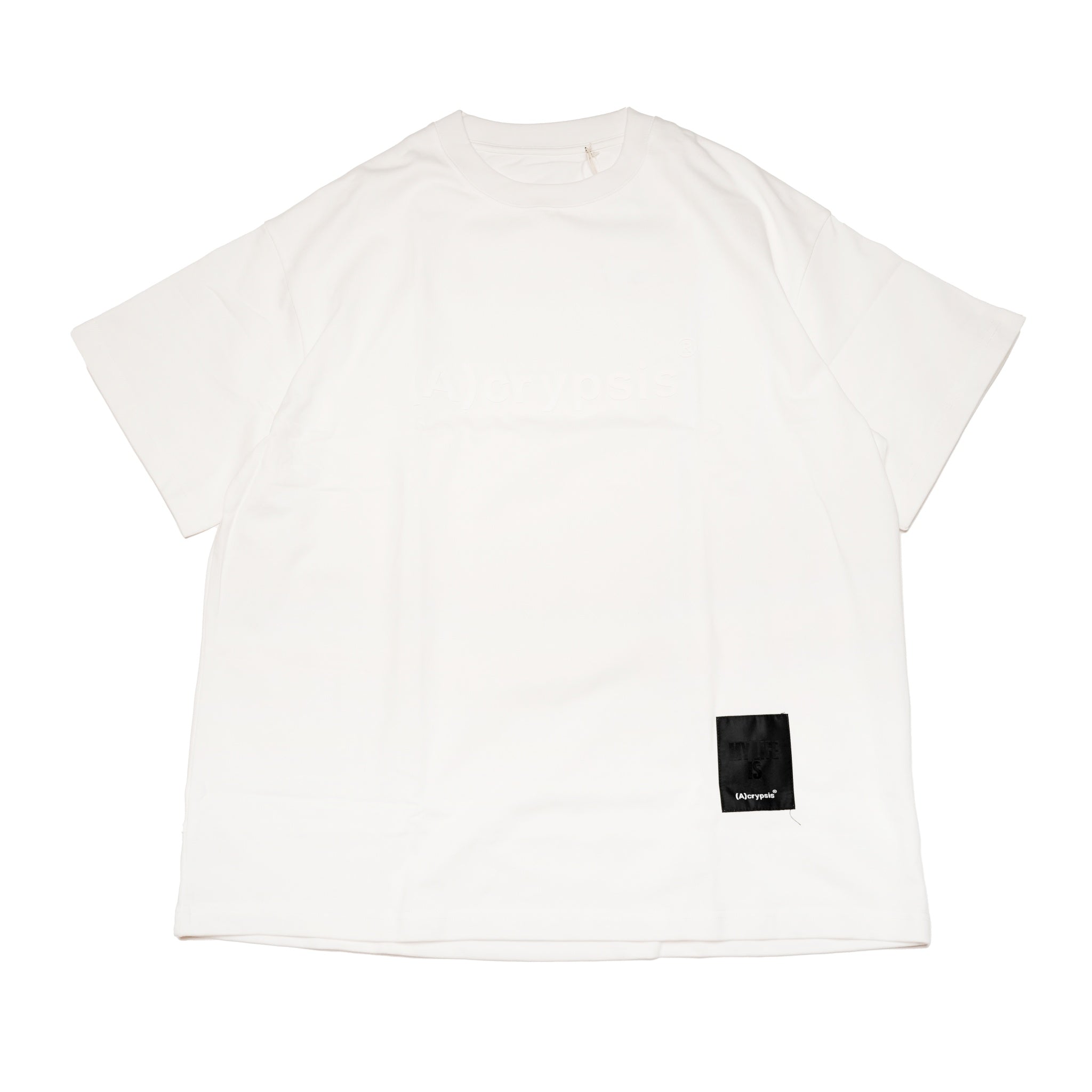 ACR24SS-T04 | (A)crypsis® HELLO!STICKER 紀念復刻T-shirt -White | (A)CRYPSIS®