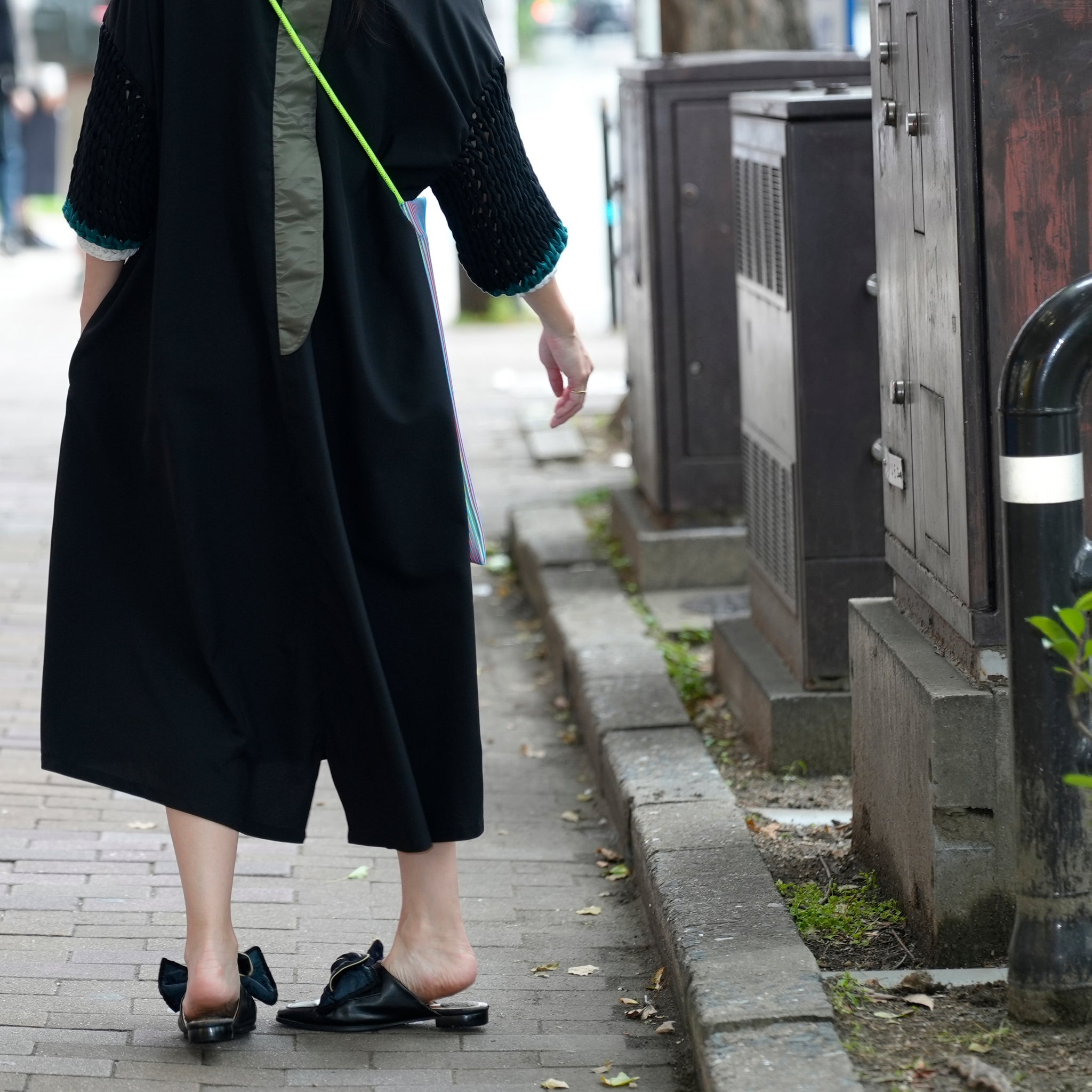 BSD25SS-02_Black | Loose Sleeve Military One-piece | Color:Black【BEDSIDEDRAMA_ベッドサイドドラマ】【archive】