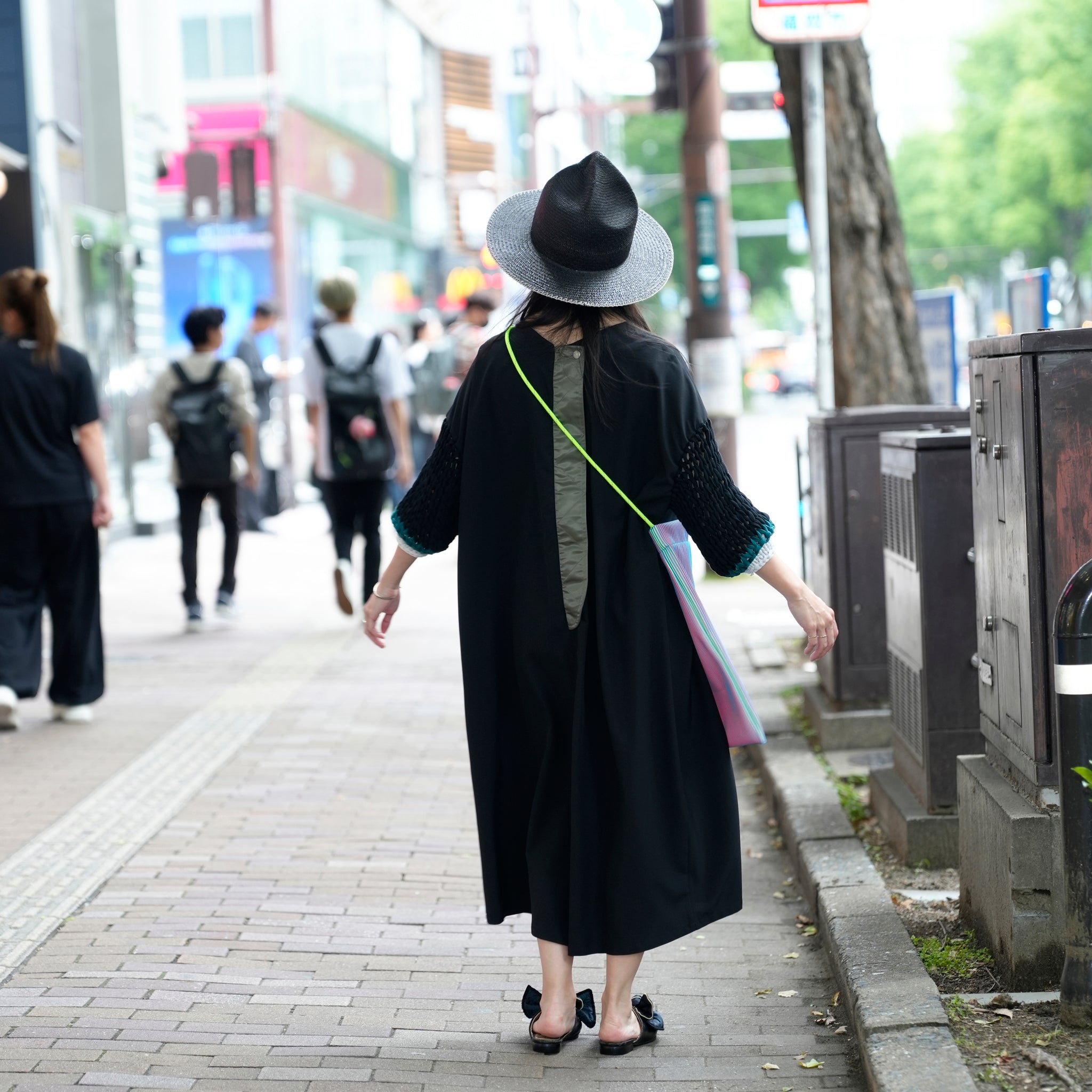 BSD25SS-02_Black | Loose Sleeve Military One-piece | Color:Black【BEDSIDEDRAMA_ベッドサイドドラマ】【archive】