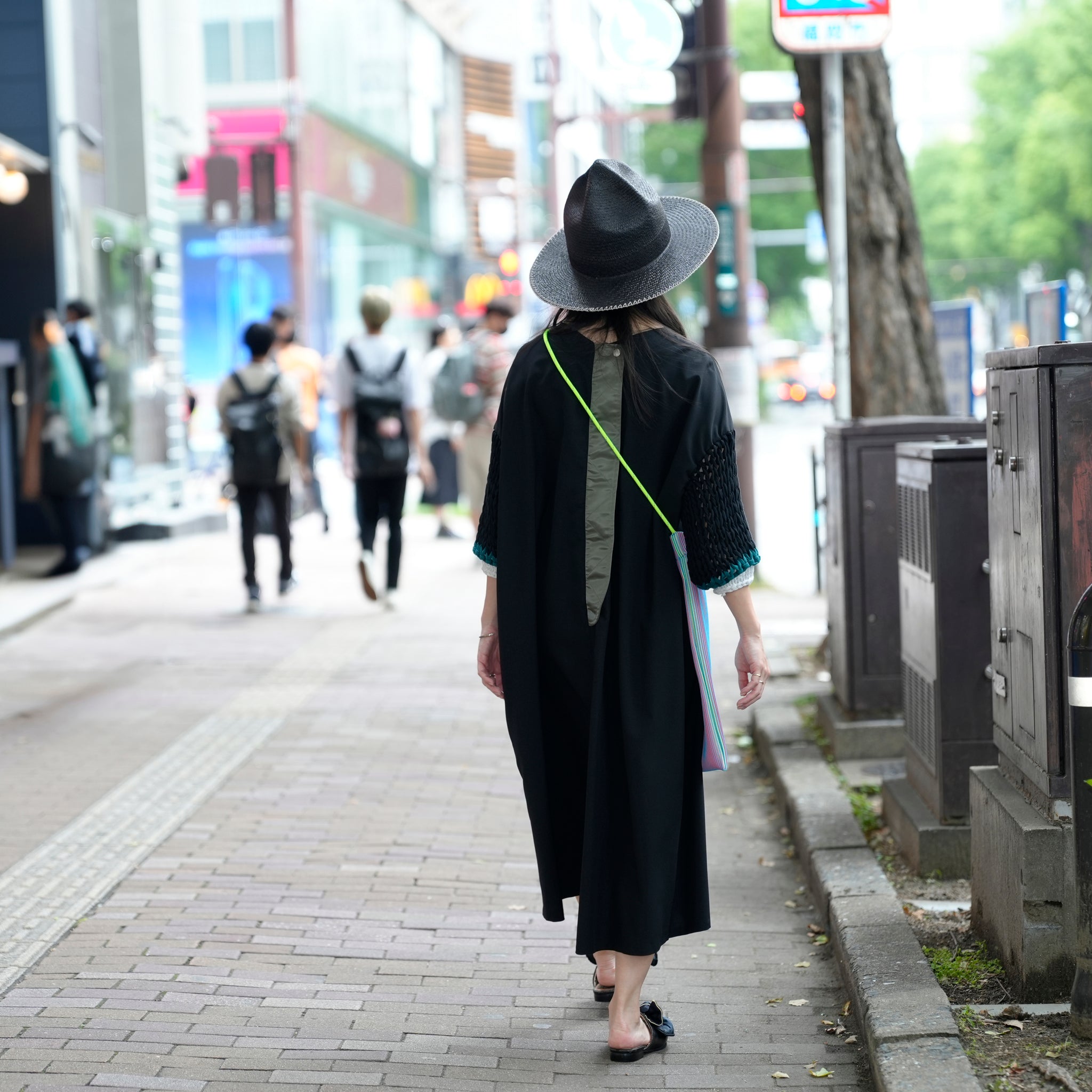 BSD25SS-02_Black | Loose Sleeve Military One-piece | Color:Black【BEDSIDEDRAMA_ベッドサイドドラマ】【archive】