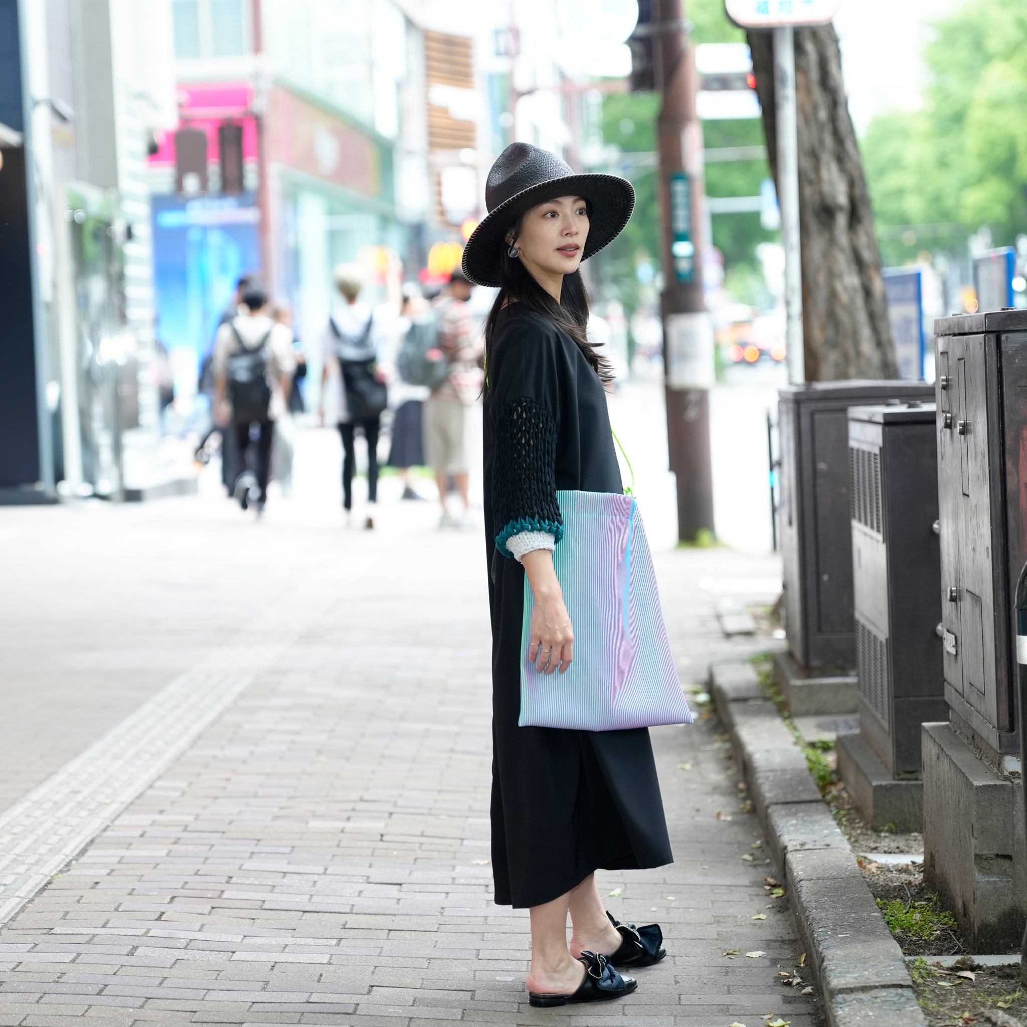 BSD25SS-02_Black | Loose Sleeve Military One-piece | Color:Black【BEDSIDEDRAMA_ベッドサイドドラマ】【archive】