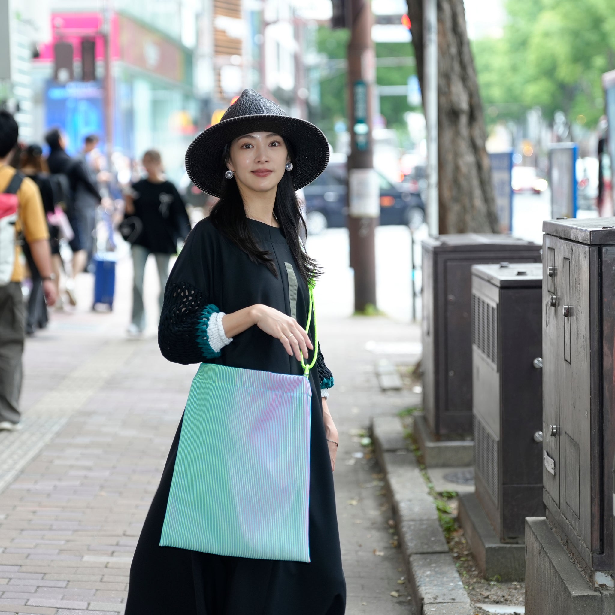 BSD25SS-24_Tropical | Trance Tote Bag | Color:Tropical【BEDSIDEDRAMA_ベッドサイドドラマ】