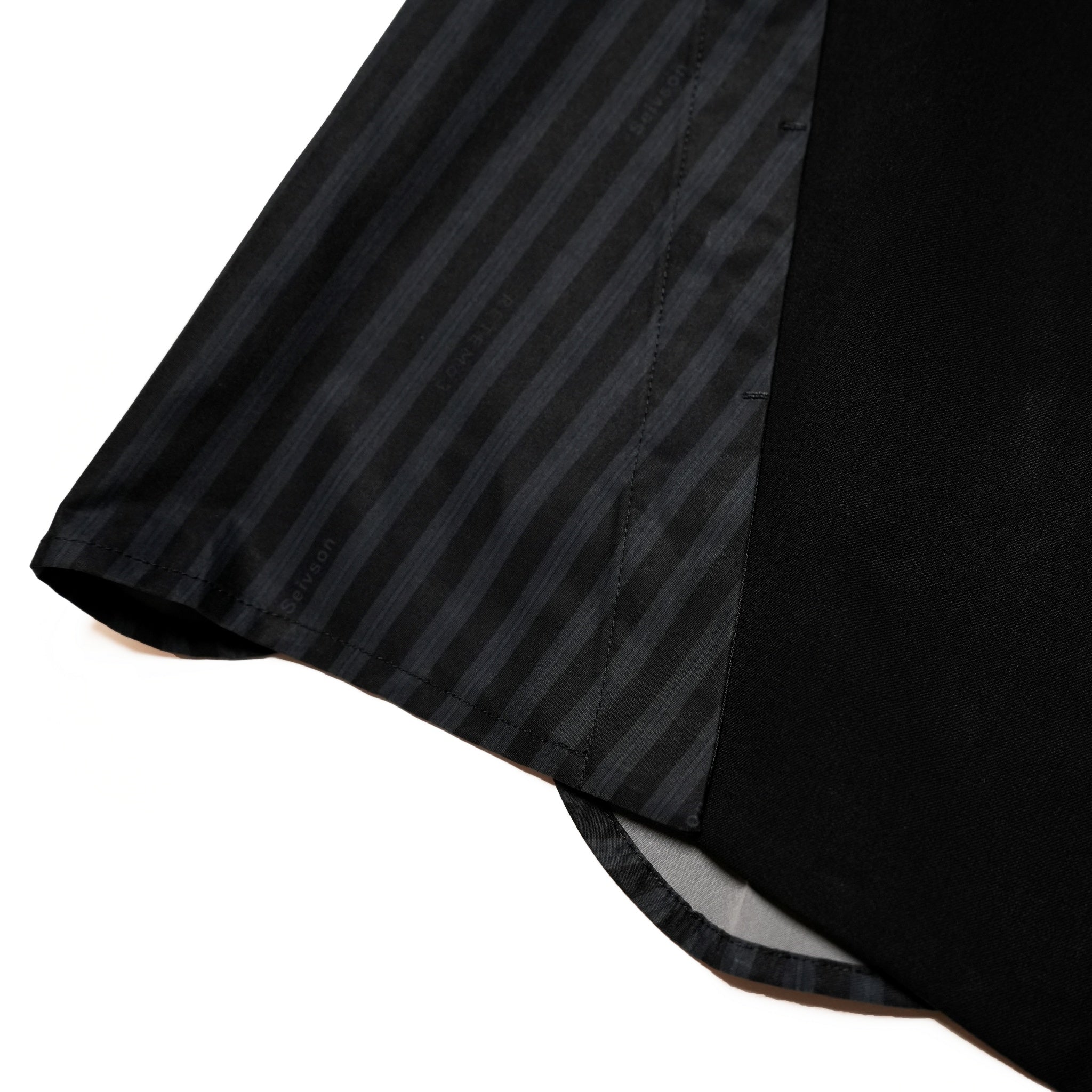 SNS24-RE-C01 | SeRE:ETA asymmetrical vest - BLACK 【SEIVSON_セイブソン】