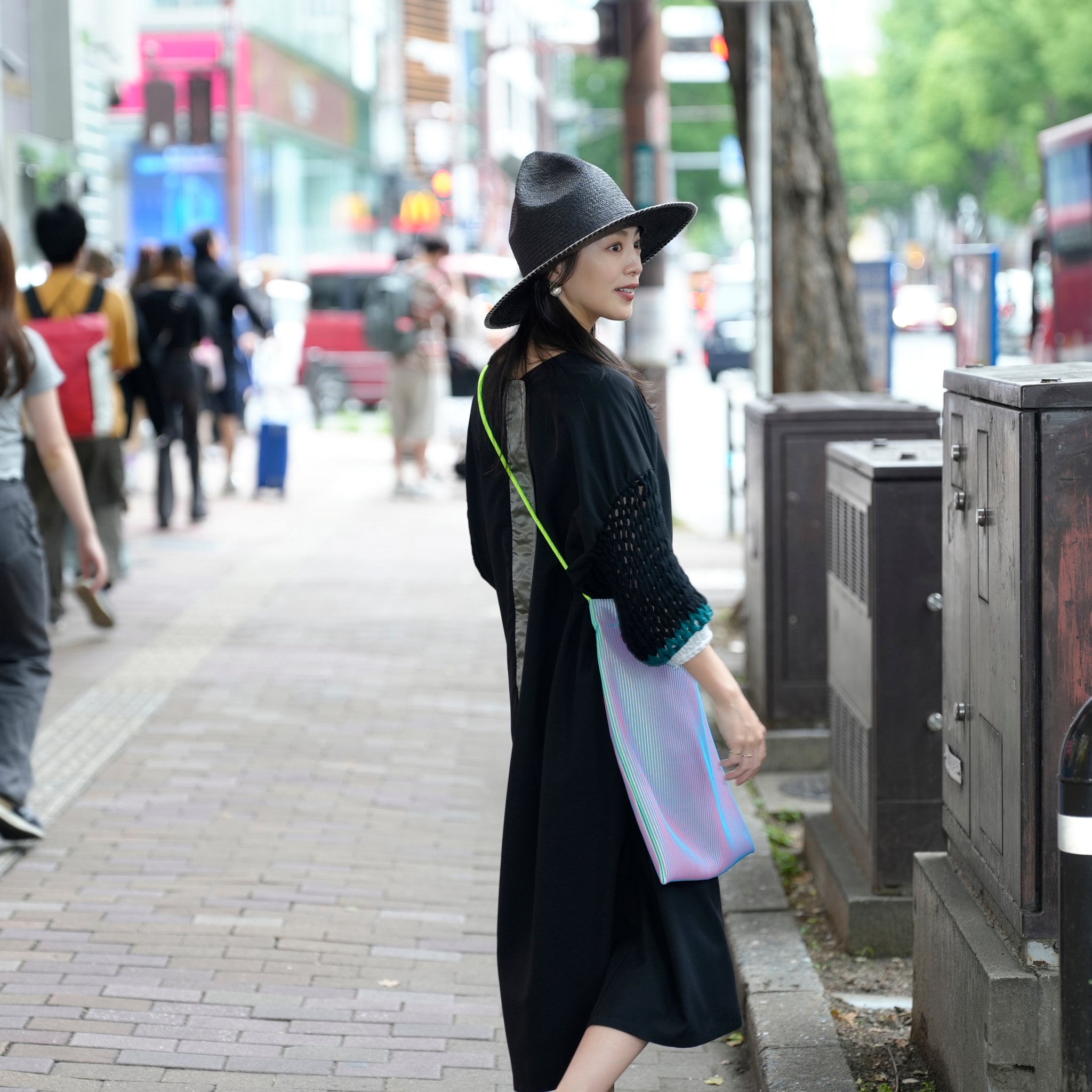 BSD25SS-02_Black | Loose Sleeve Military One-piece | Color:Black【BEDSIDEDRAMA_ベッドサイドドラマ】【archive】