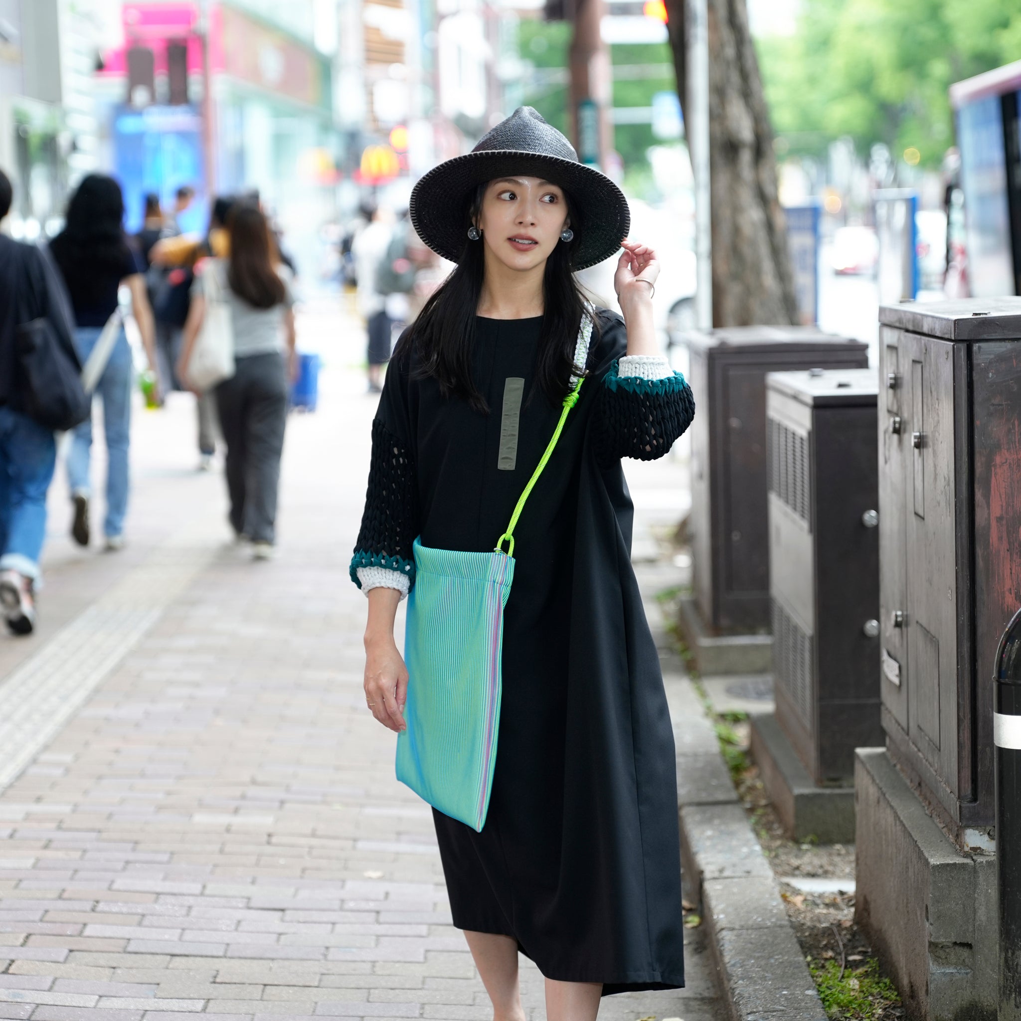 BSD25SS-02_Black | Loose Sleeve Military One-piece | Color:Black【BEDSIDEDRAMA_ベッドサイドドラマ】【archive】