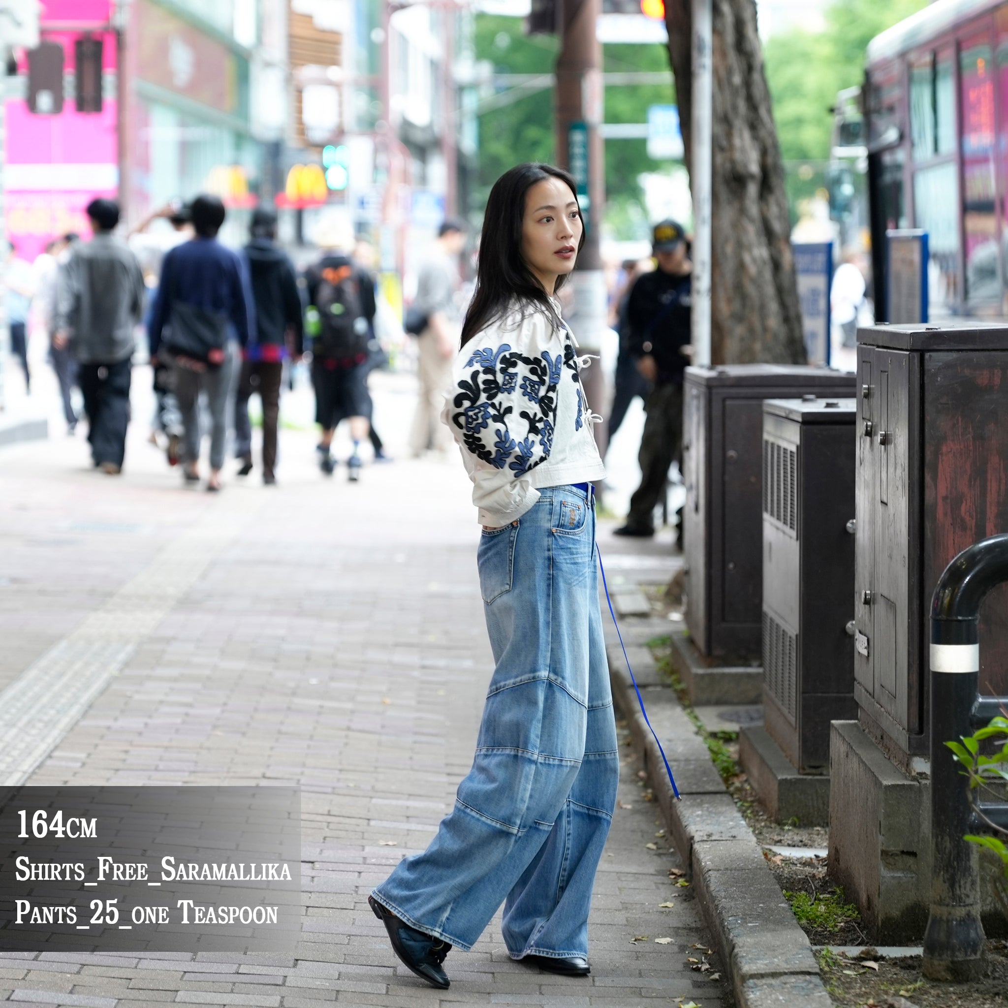26919_Blue Summer | BLUE SUMMER BARREL MID WAIST DENIM JEANS | Color:Blue Summer【ONE TEASPOON_ワンティースプーン】