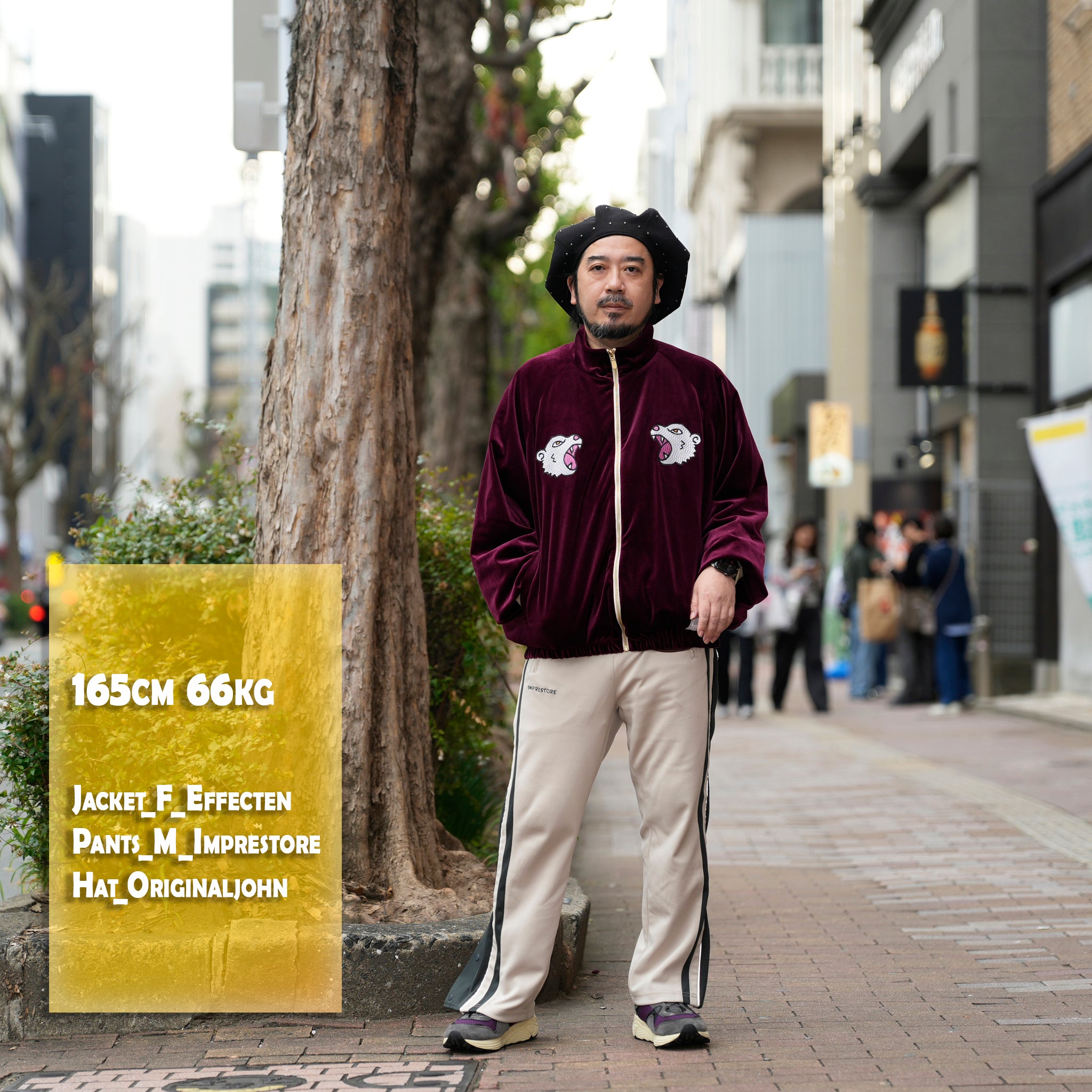 ef404-08 | Suka velour high neck jacket | Color:Wine/Green【EFFECTEN_エフェクテン】