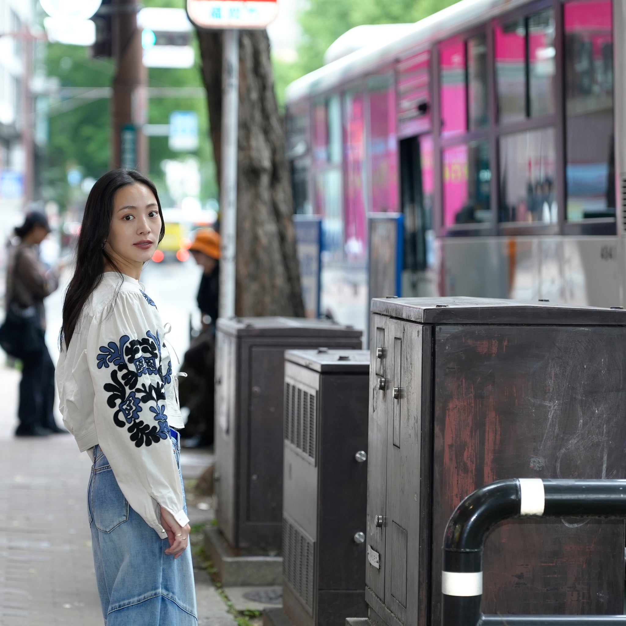 020151SF2_Ecru | COTTON LINEN PATCHWORK EMBROIDERY TOP | Color:Ecru【SARA MALLIKA_サラマリカ】【archive】