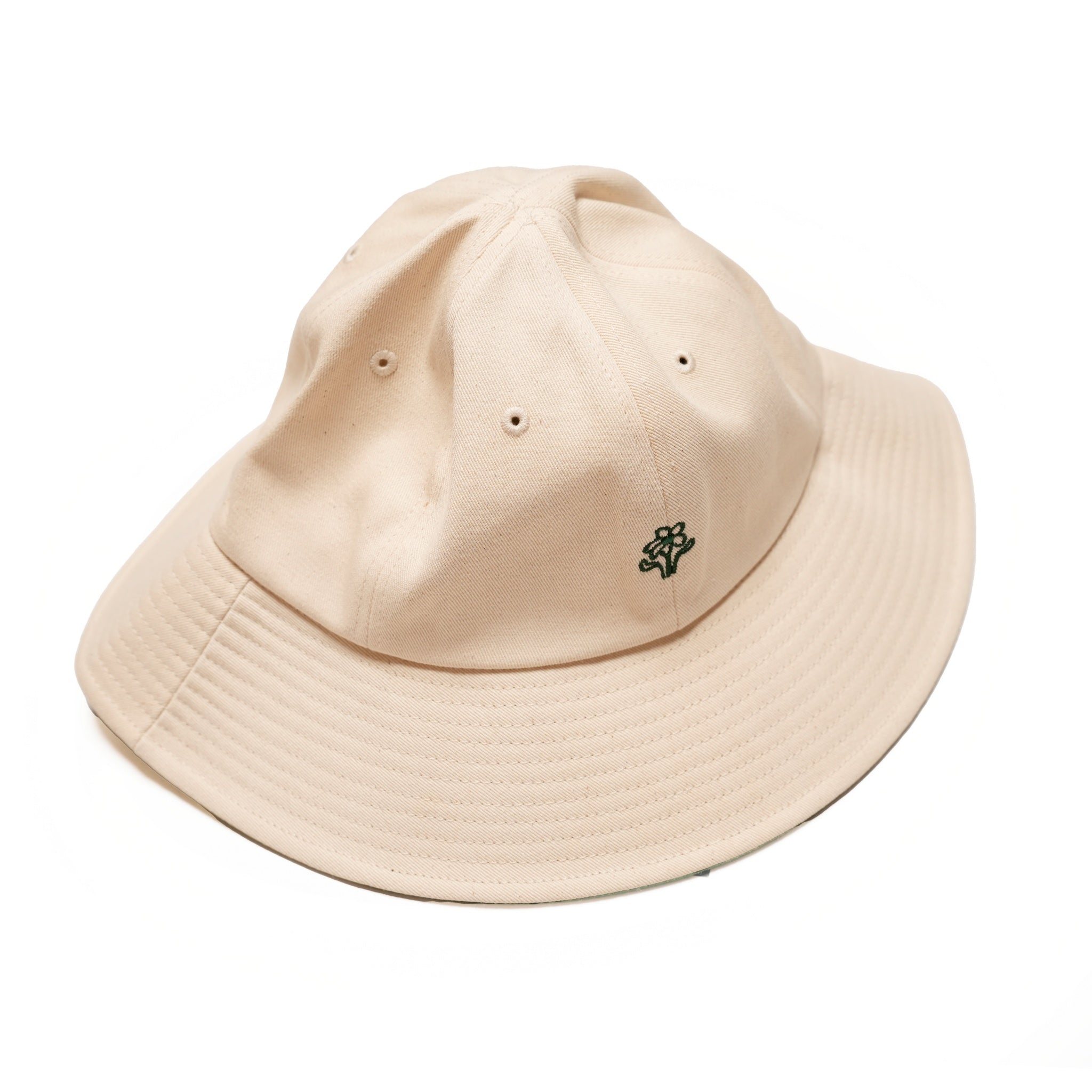 Embroidered Logo Hat 刺繍ロゴハット – Black / Natural | Size:Free | AMBERGLEAM