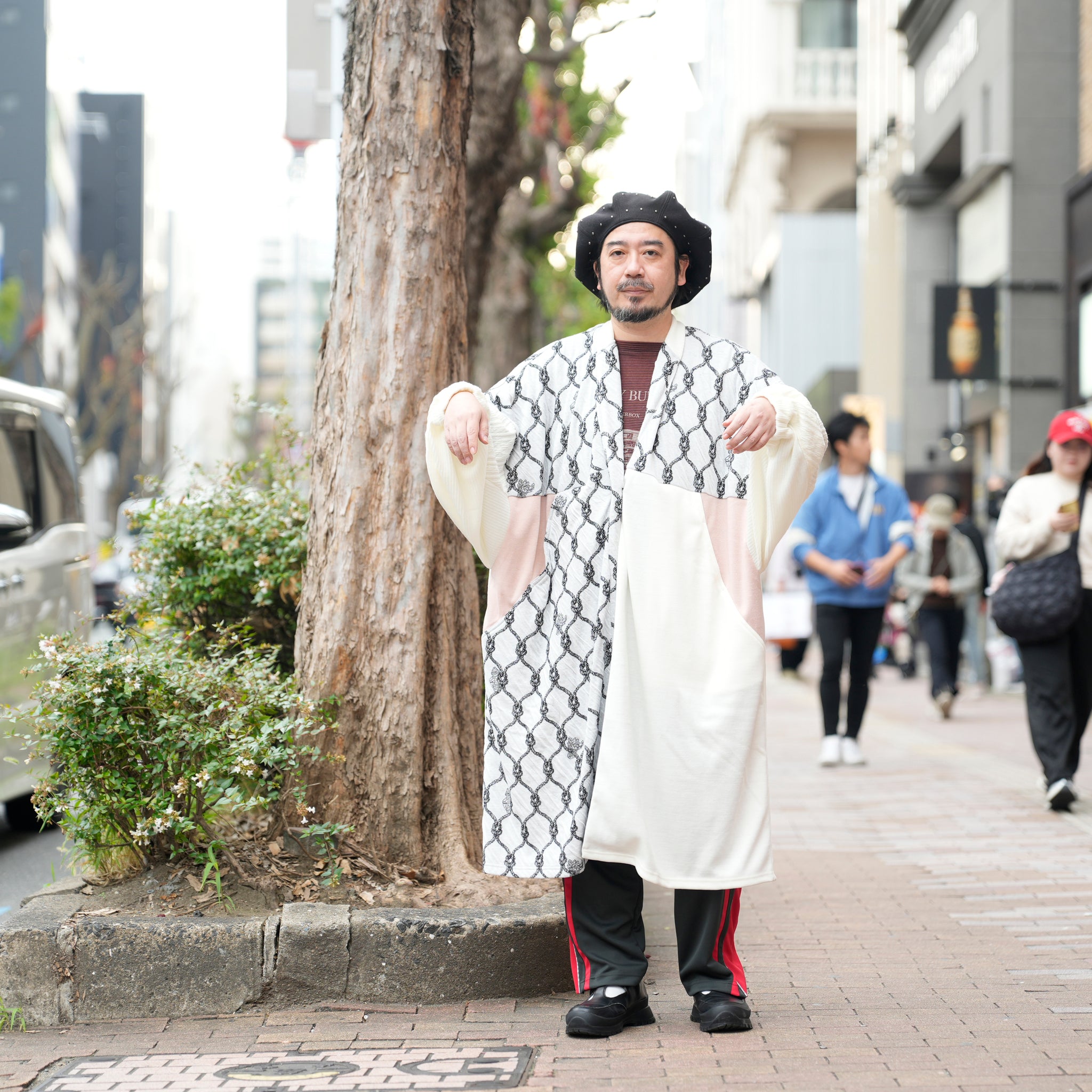 Origin Jacquard Mix Gawn | Color_ White | No_bsd25aw-10_ white【BEDSIDEDRAMA_ベッドサイドドラマ】