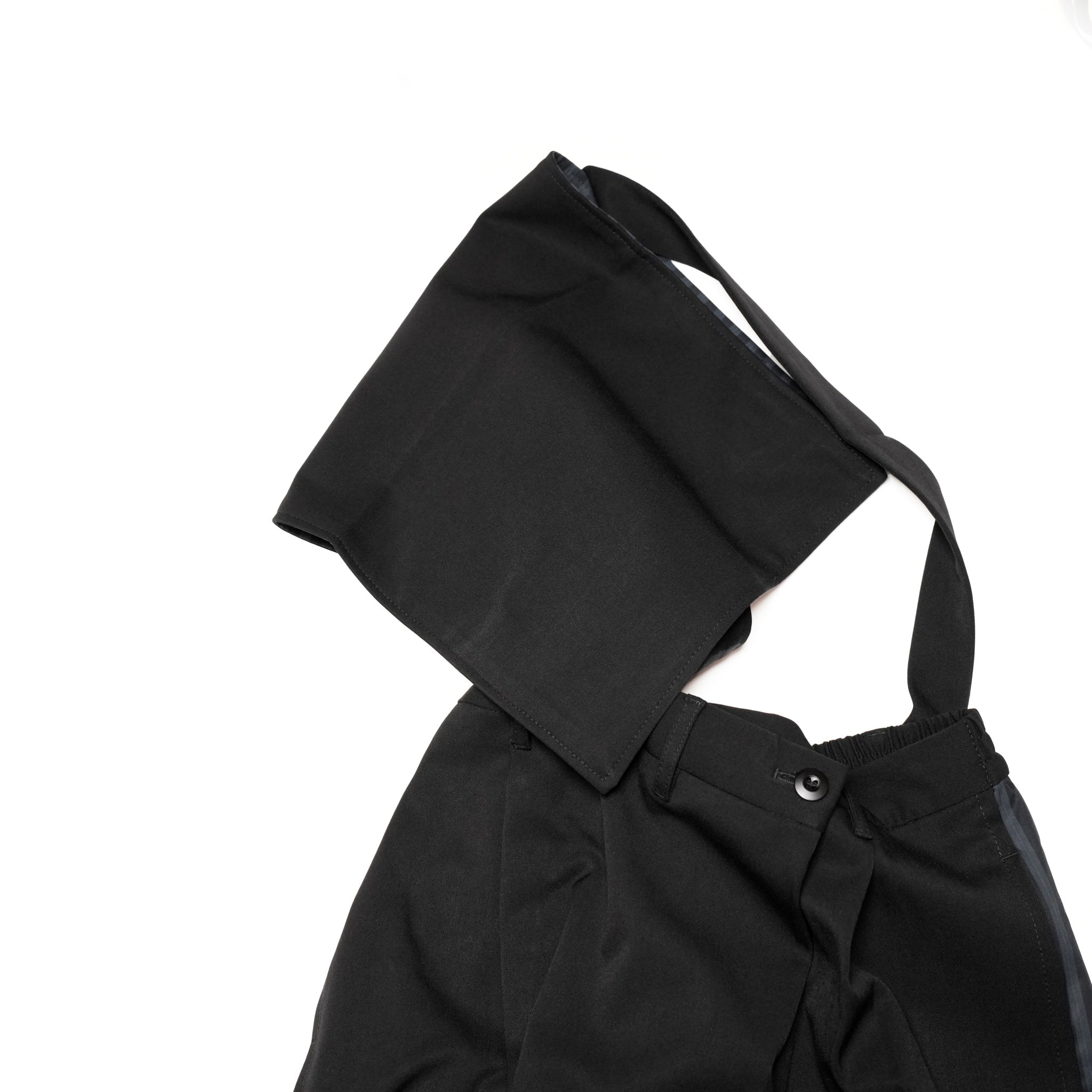 SNS24-RE-P02 | SeRE:SOP trousers -BLACK 【SEIVSON_セイブソン】【archive】