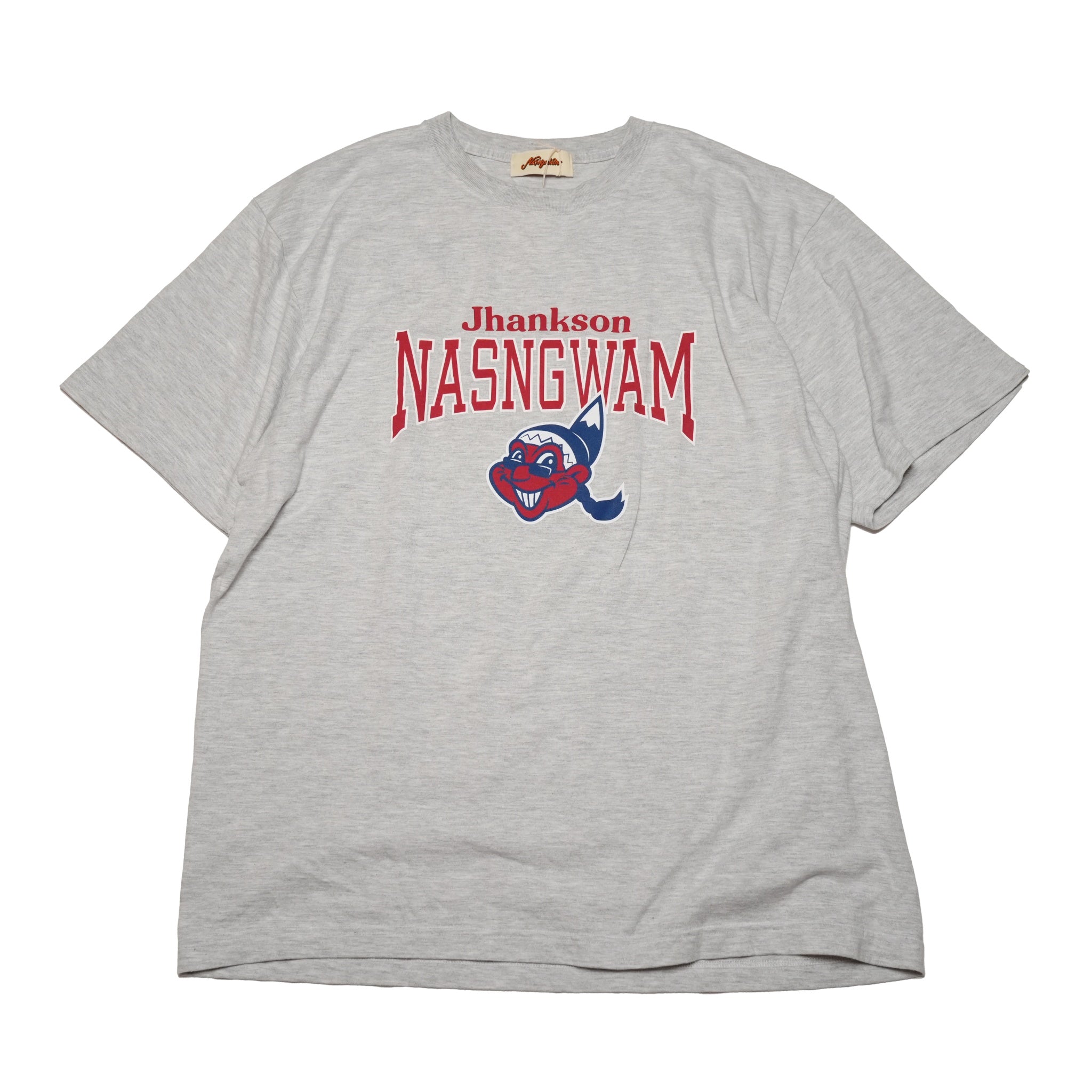JC2484907 | Nasngwam.×Jhanksn PARK TEE | Color:Navy / Ash Gray【NASNGWAM_ナスングワム】【ネコポス選択可能】