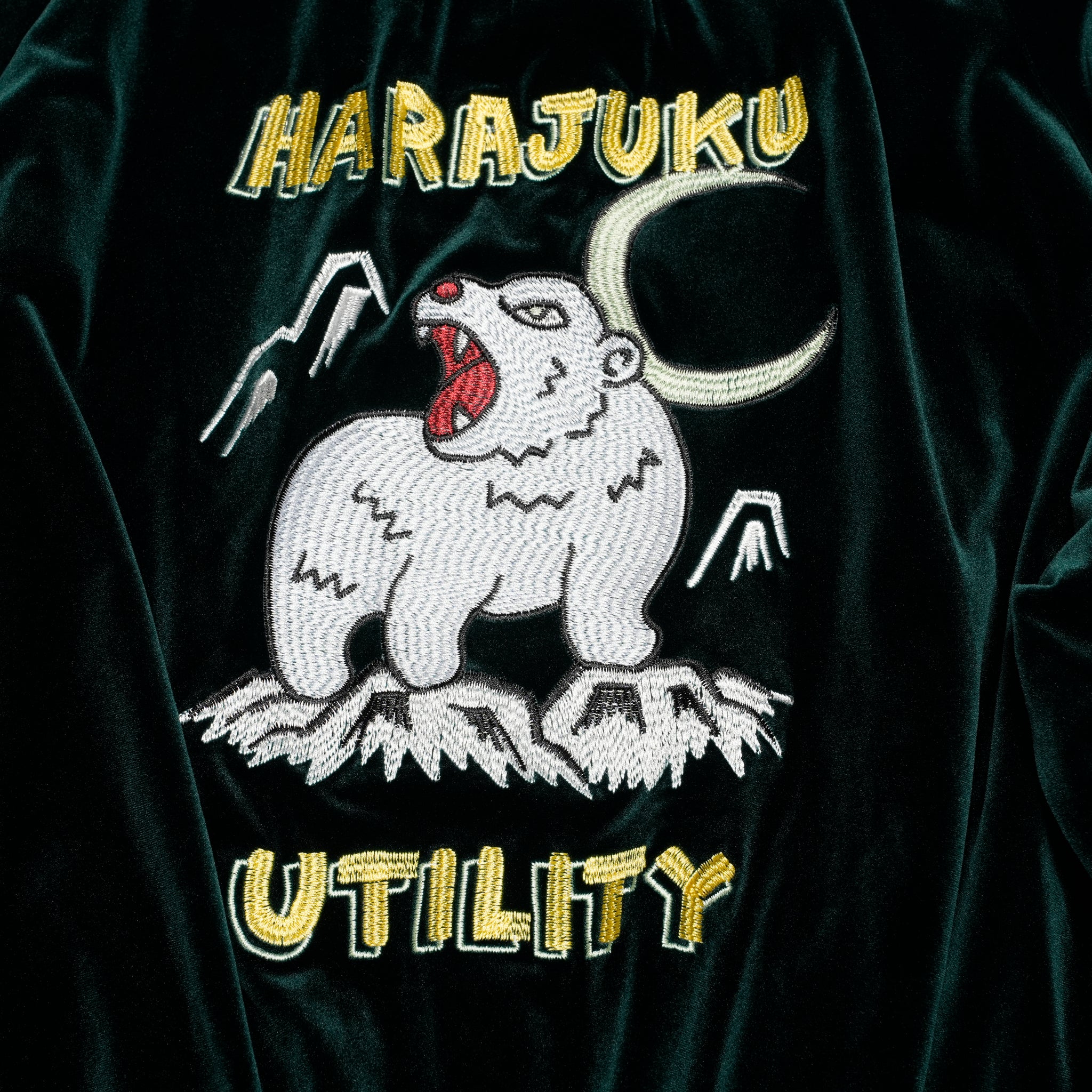 ef404-08 | Suka velour high neck jacket | Color:Wine/Green【EFFECTEN_エフェクテン】