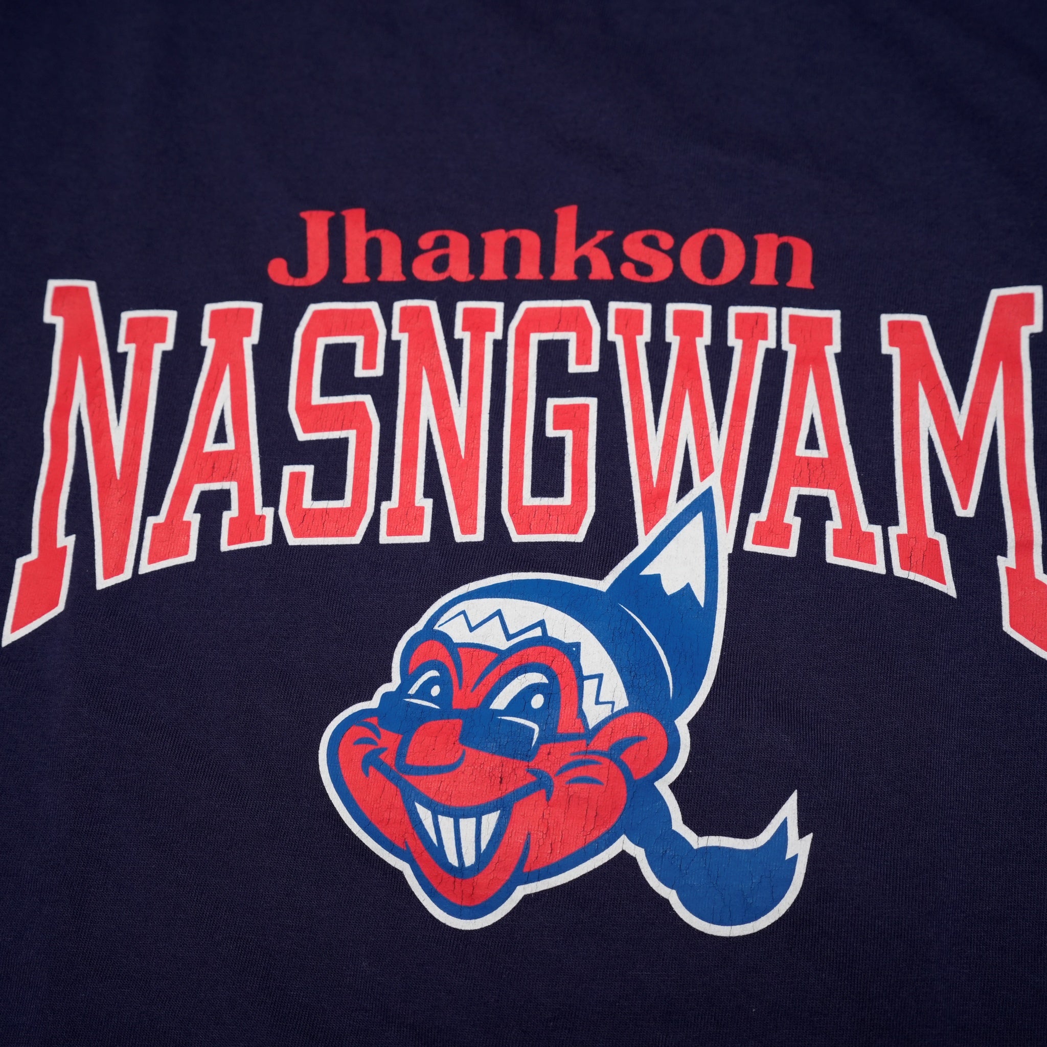 JC2484907 | Nasngwam.×Jhanksn PARK TEE | Color:Navy / Ash Gray【NASNGWAM_ナスングワム】【ネコポス選択可能】