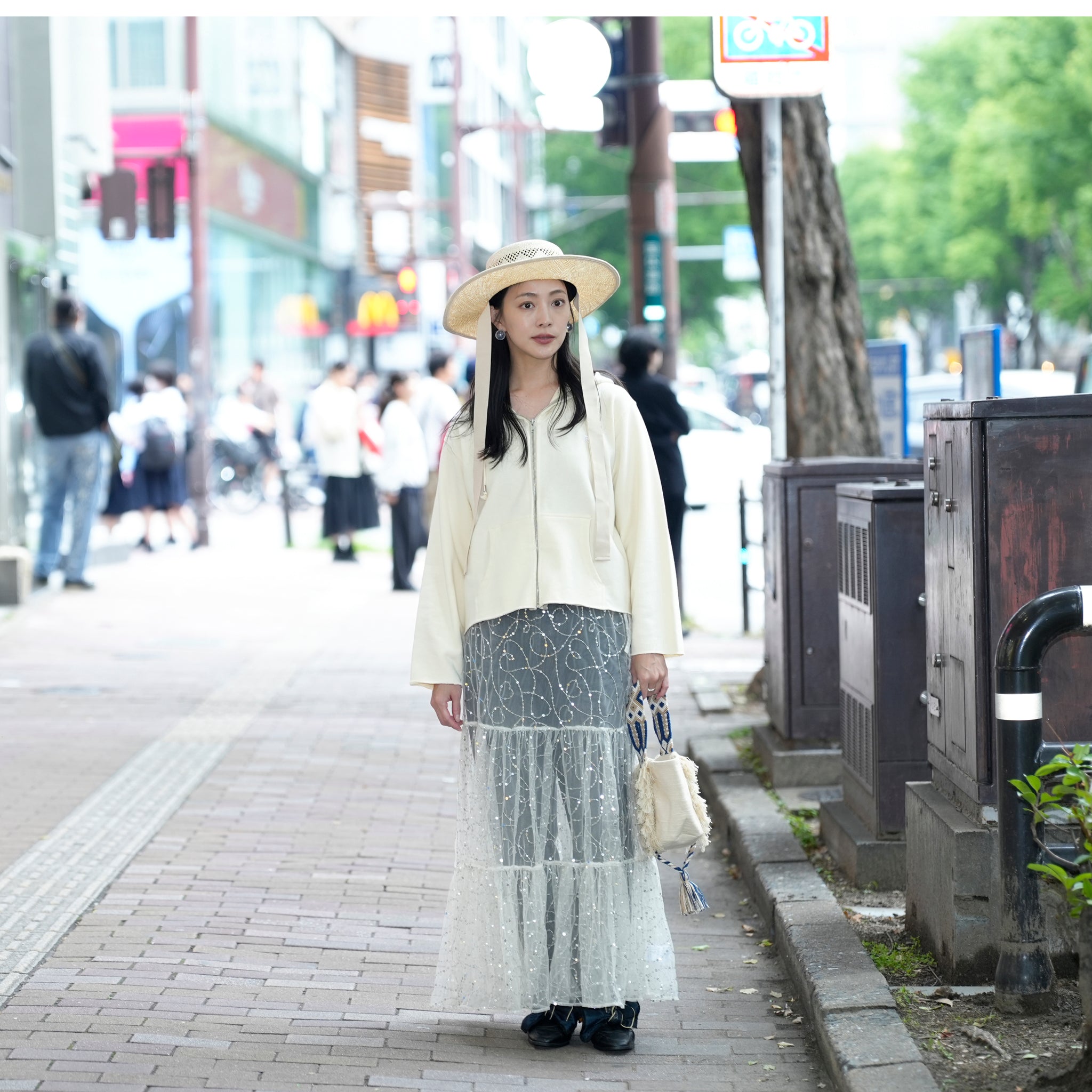 022042SR1_ECRU | TASSEL LANTERN BAG | Color:Ecru【SARA MALLIKA_サラマリカ】【ネコポス選択可能】