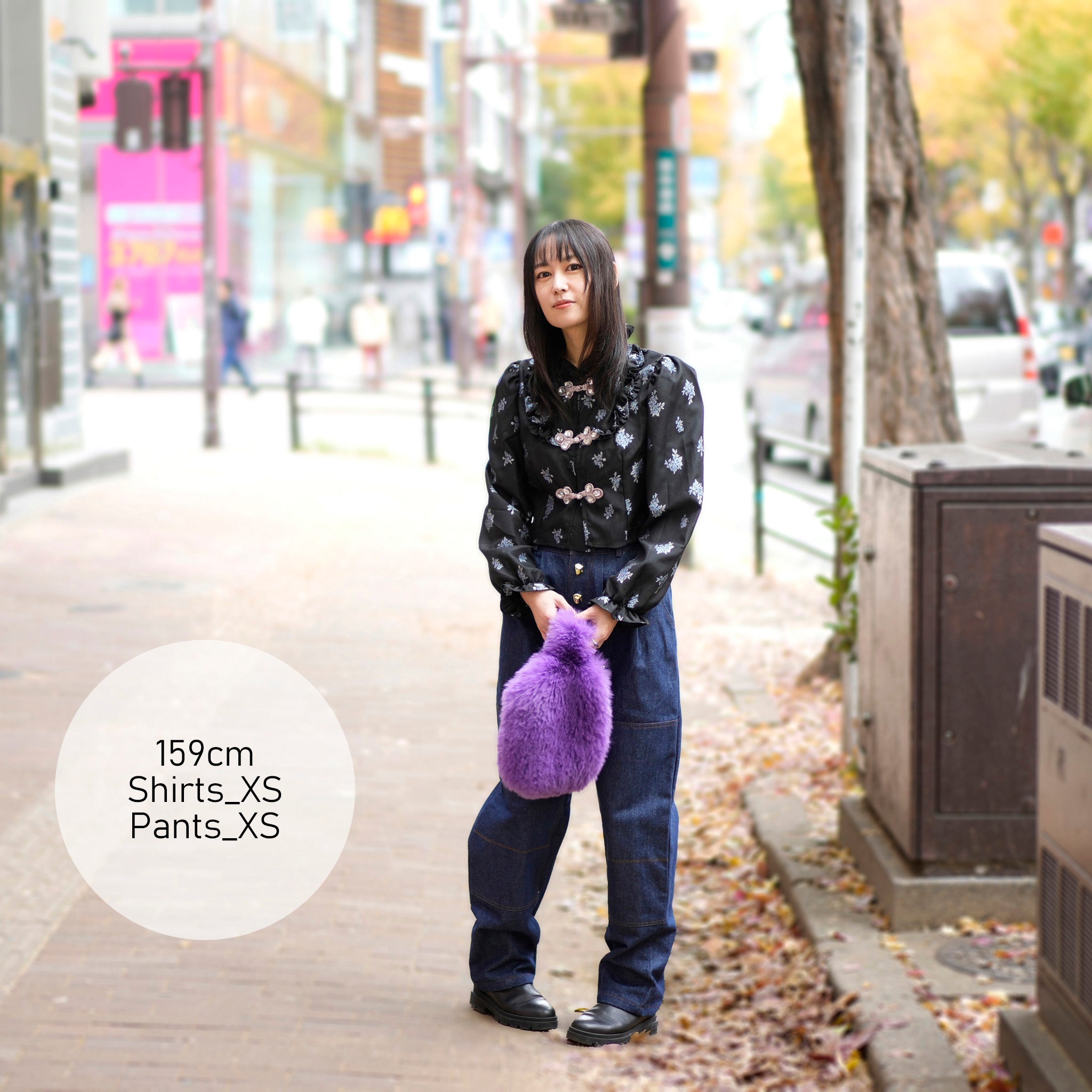 31SJ00TO581BLK | Onyx Floral Top | Color:Black【SISTER JANE_シスタージェーン】【archive】