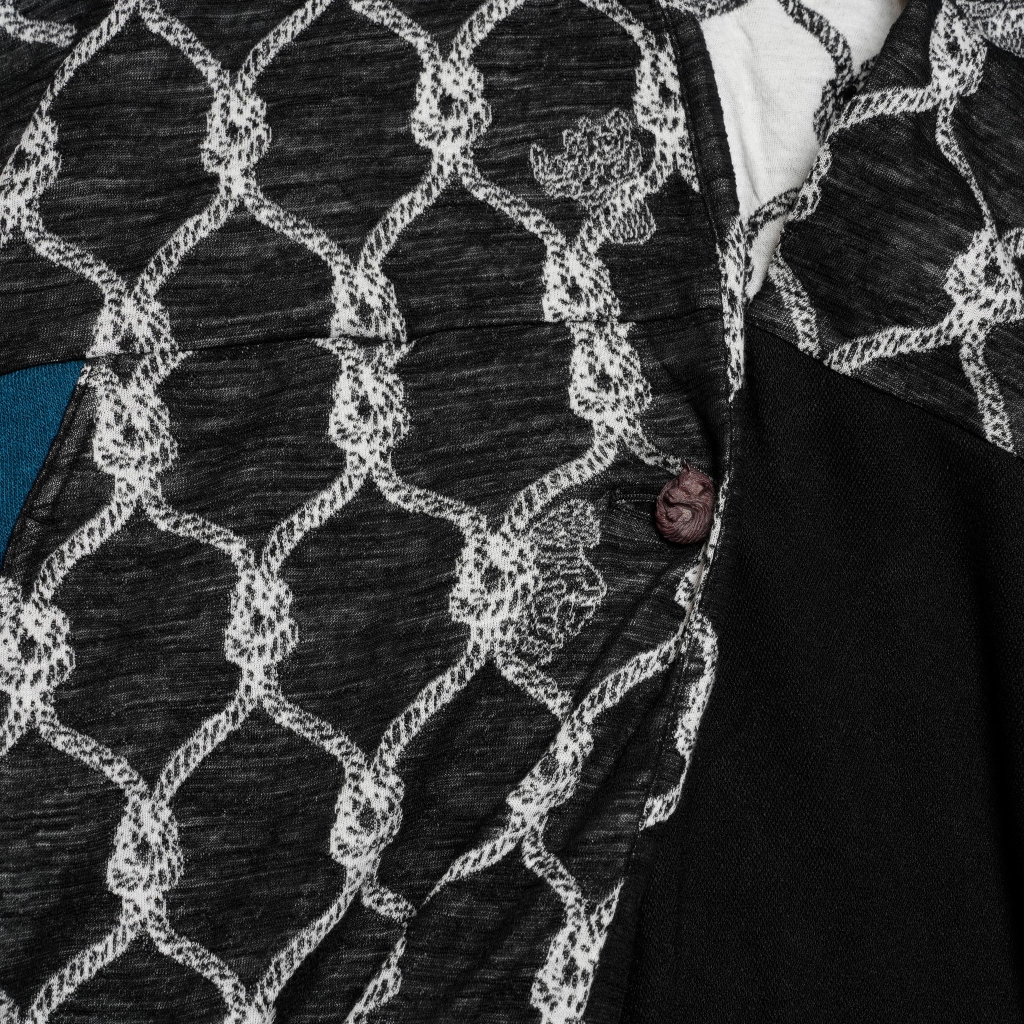 Origin Jacquard Mix Gawn | Color_Black | No_bsd25aw-10_black【BEDSIDEDRAMA_ベッドサイドドラマ】