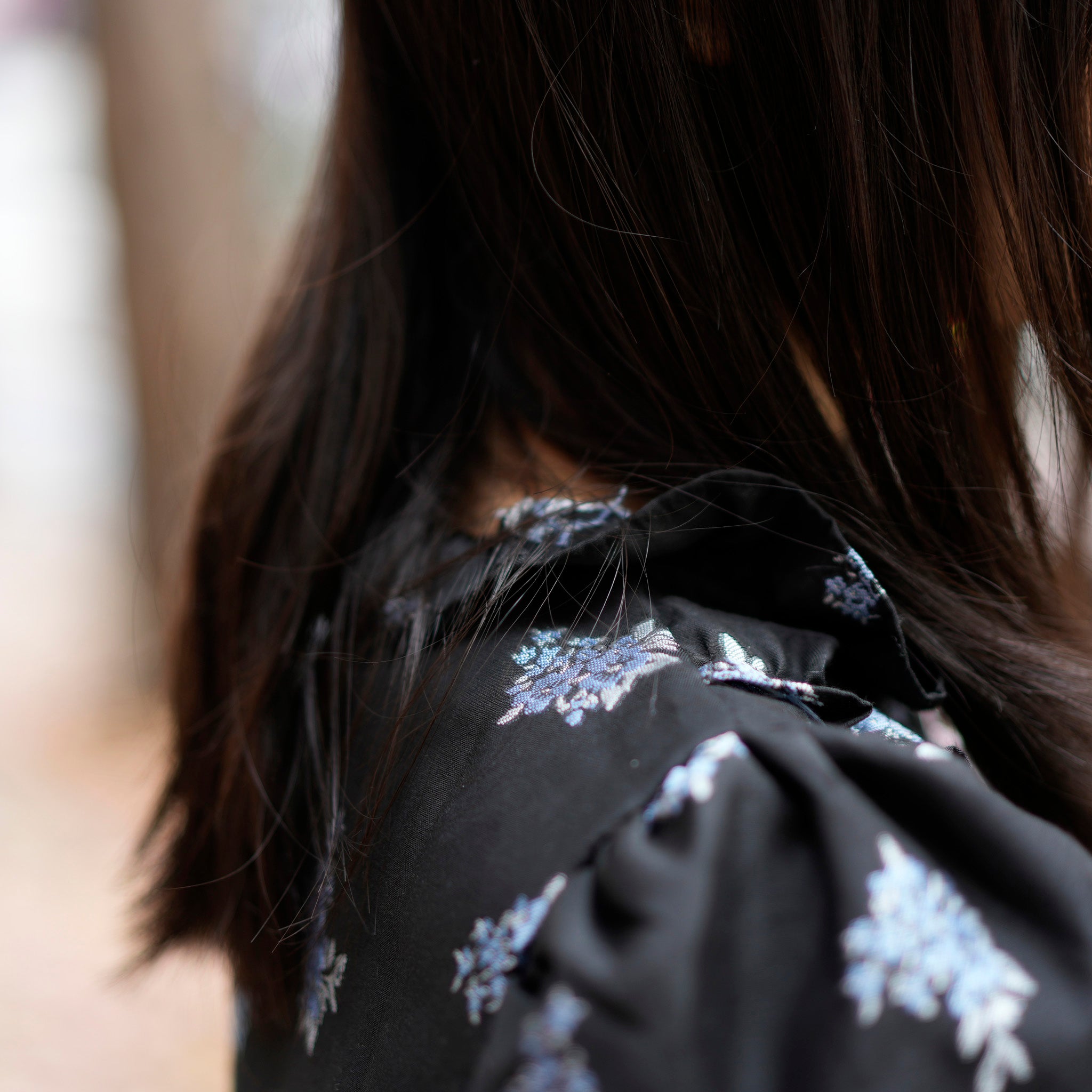 31SJ00TO581BLK | Onyx Floral Top | Color:Black【SISTER JANE_シスタージェーン】【archive】