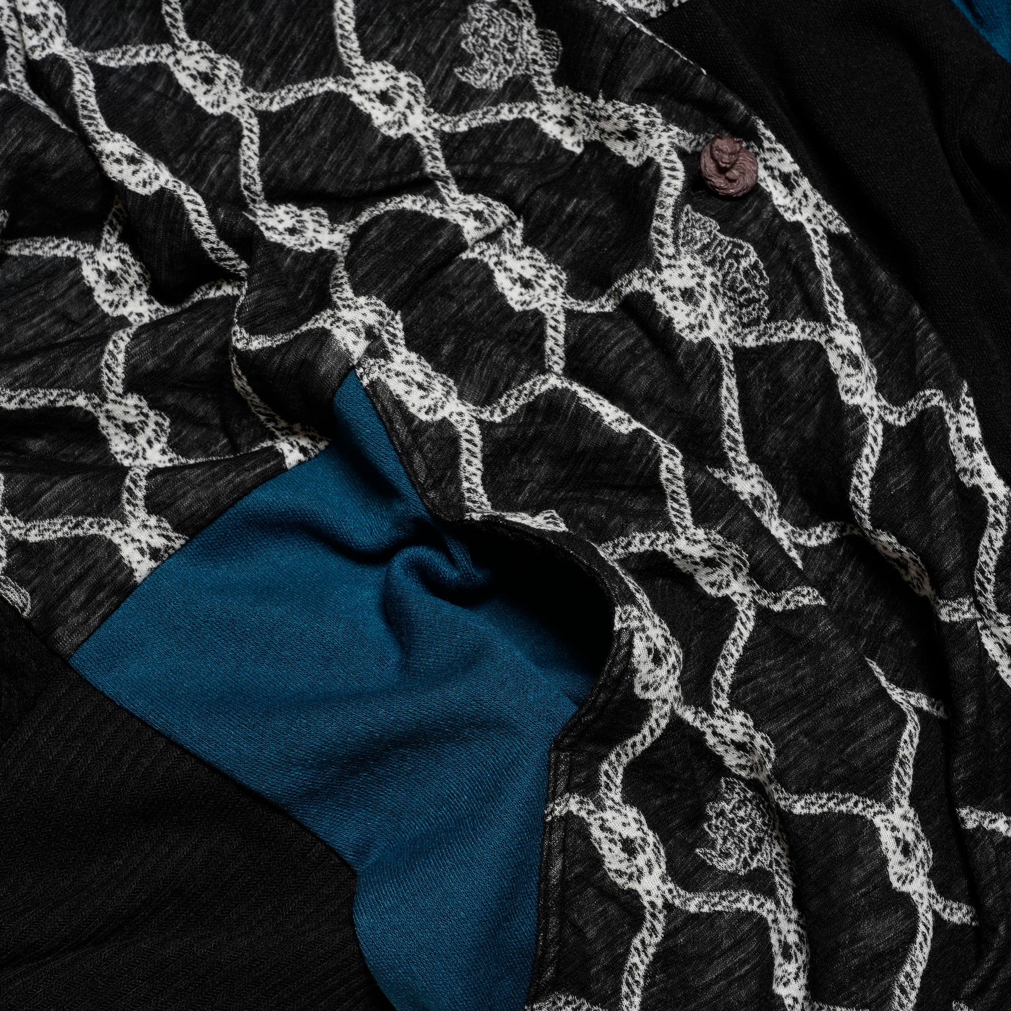 Origin Jacquard Mix Gawn | Color_Black | No_bsd25aw-10_black【BEDSIDEDRAMA_ベッドサイドドラマ】