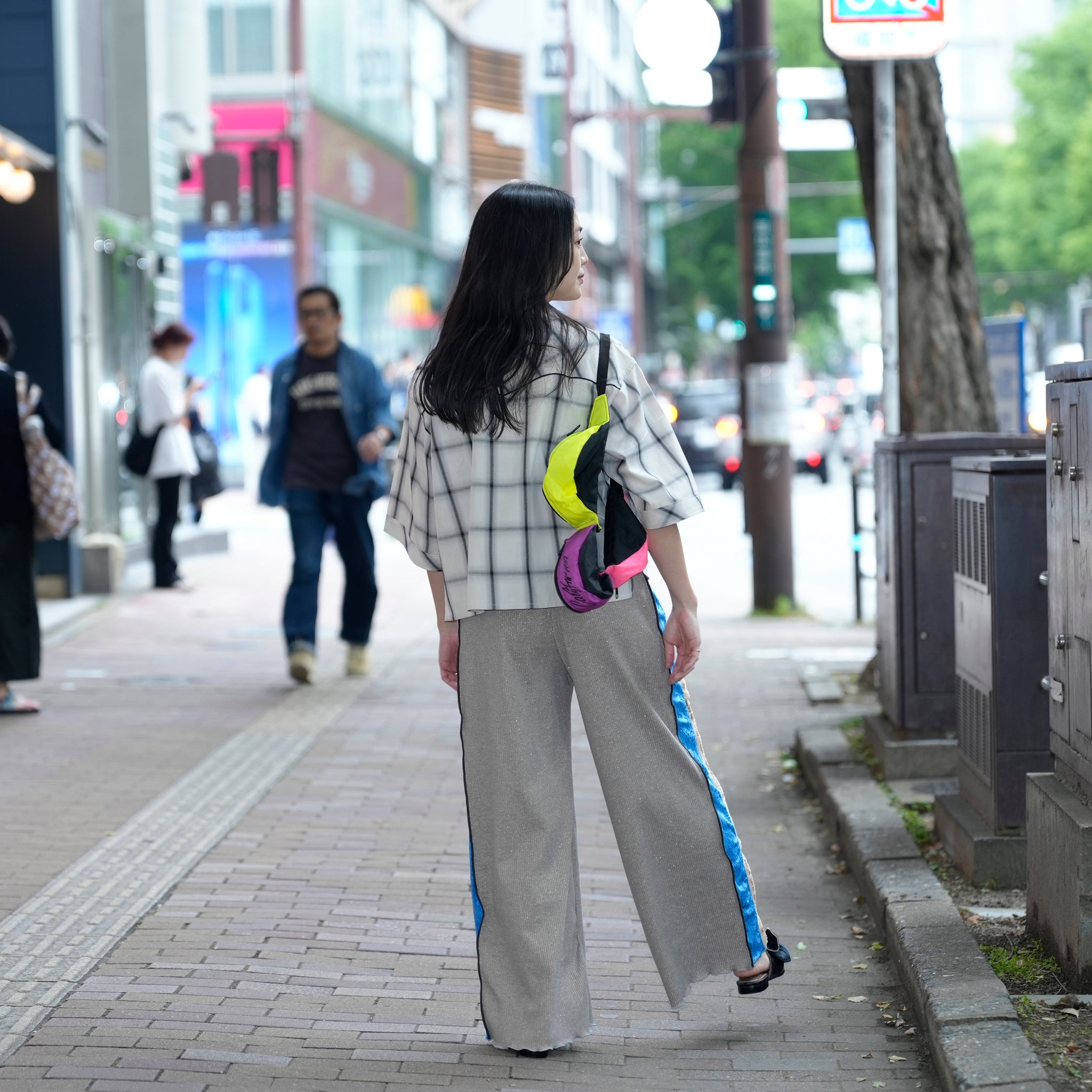MIL25HBL3144 | CURVED YOKE SHIRTS | Color:Bluecheck/Graygecheck【KHA:KI_カーキ】