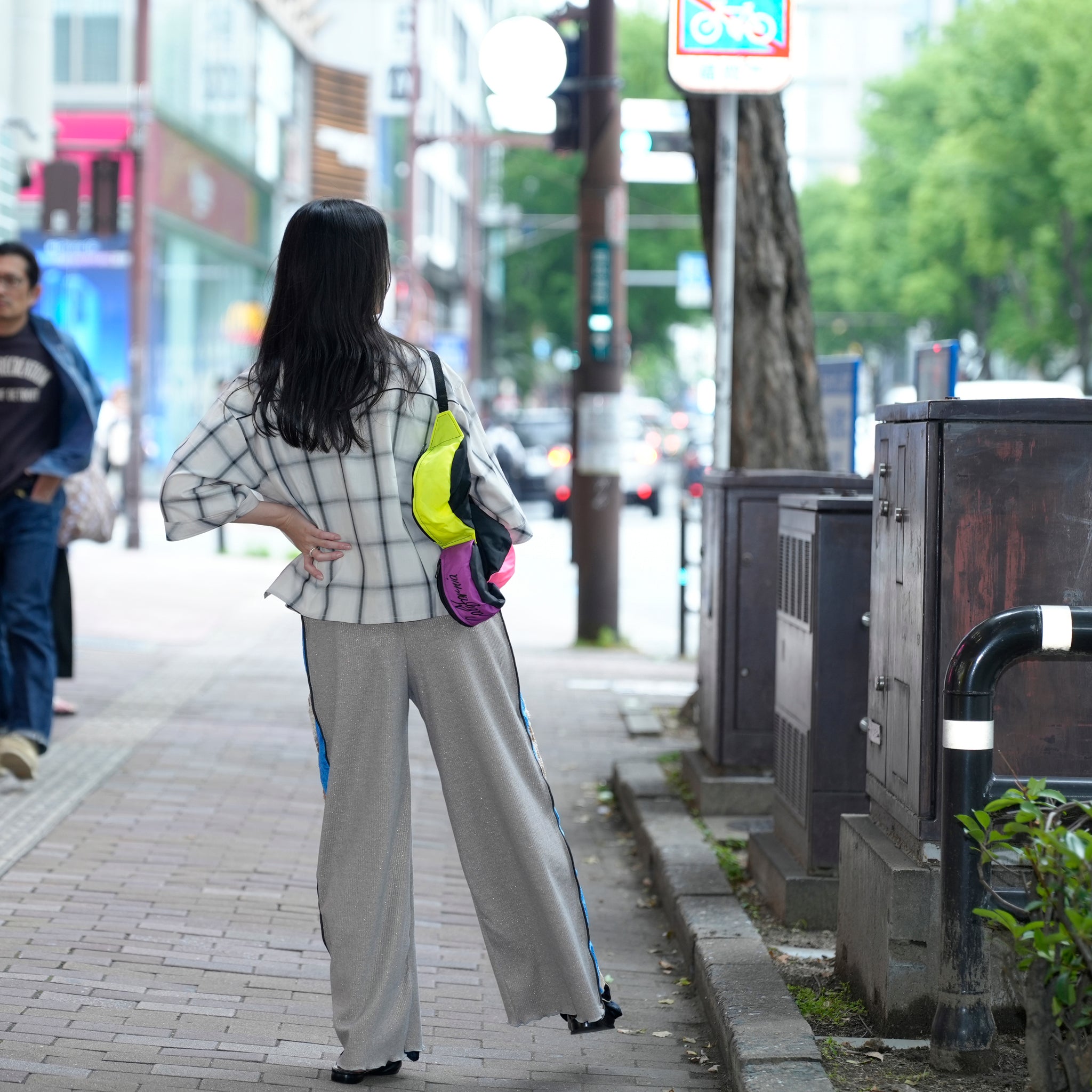 MIL25HBL3144 | CURVED YOKE SHIRTS | Color:Bluecheck/Graygecheck【KHA:KI_カーキ】