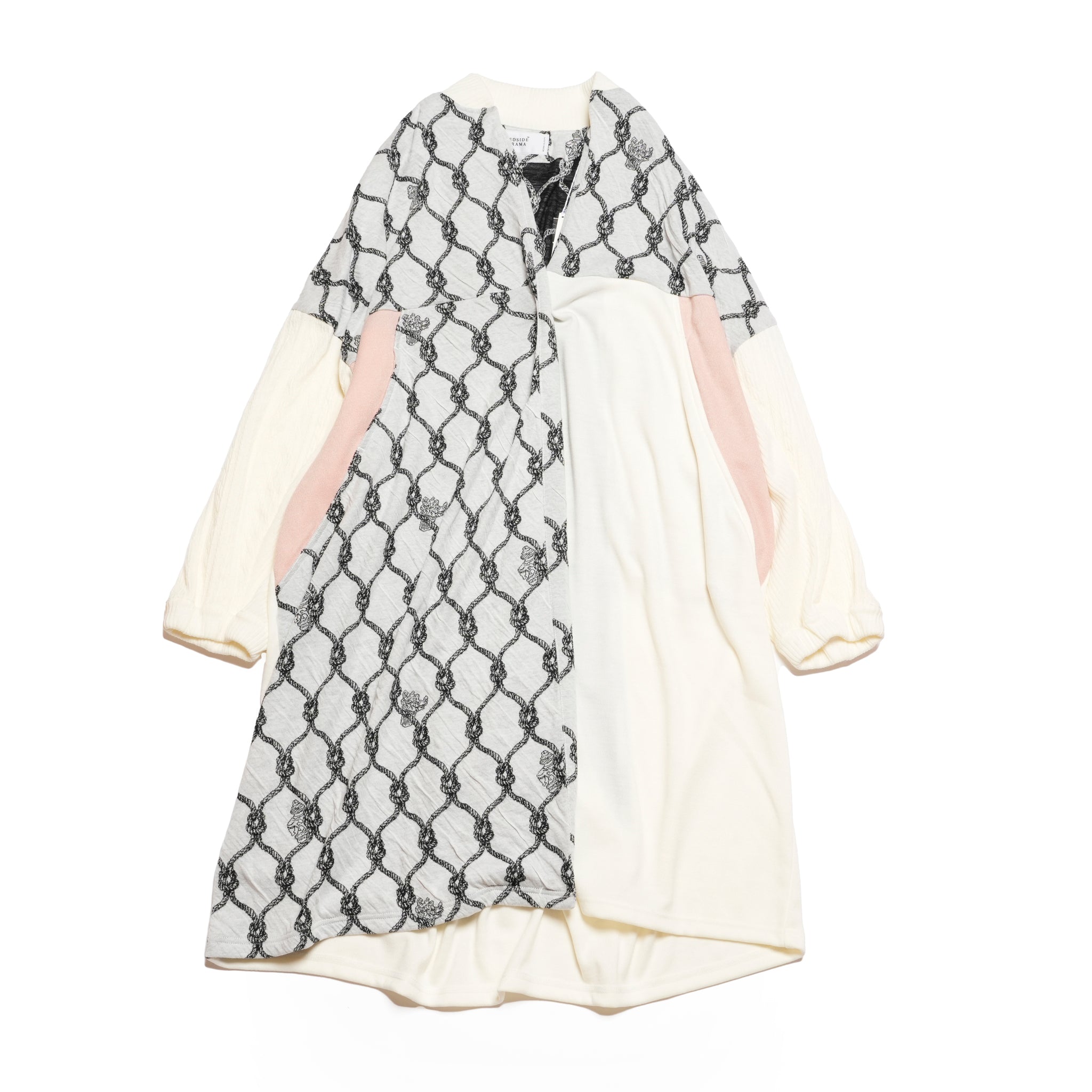 Origin Jacquard Mix Gawn | Color_ White | No_bsd25aw-10_ white【BEDSIDEDRAMA_ベッドサイドドラマ】