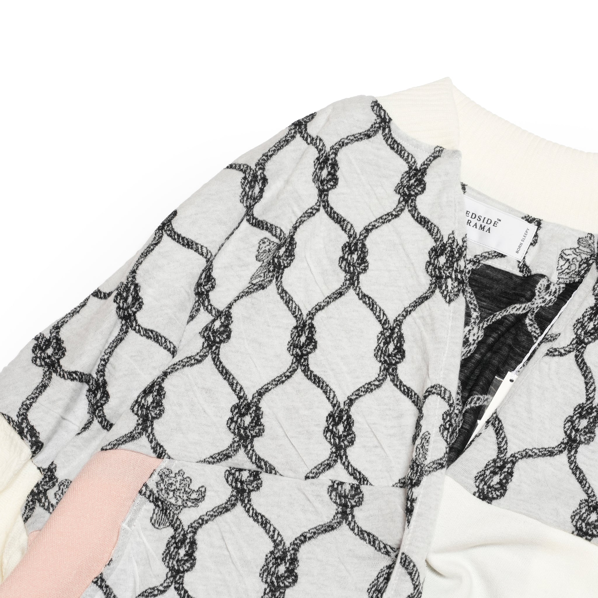 Origin Jacquard Mix Gawn | Color_ White | No_bsd25aw-10_ white【BEDSIDEDRAMA_ベッドサイドドラマ】