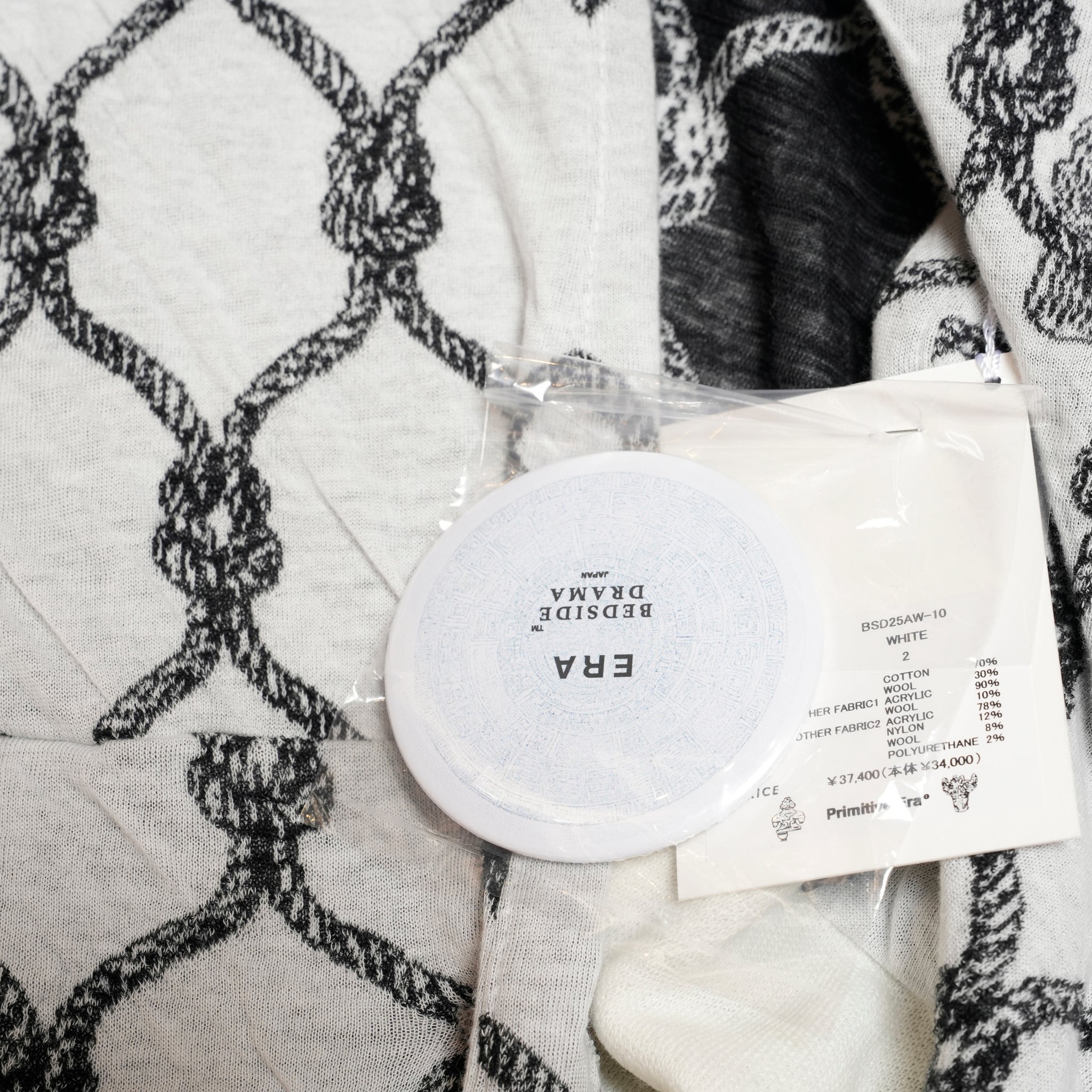 Origin Jacquard Mix Gawn | Color_ White | No_bsd25aw-10_ white【BEDSIDEDRAMA_ベッドサイドドラマ】