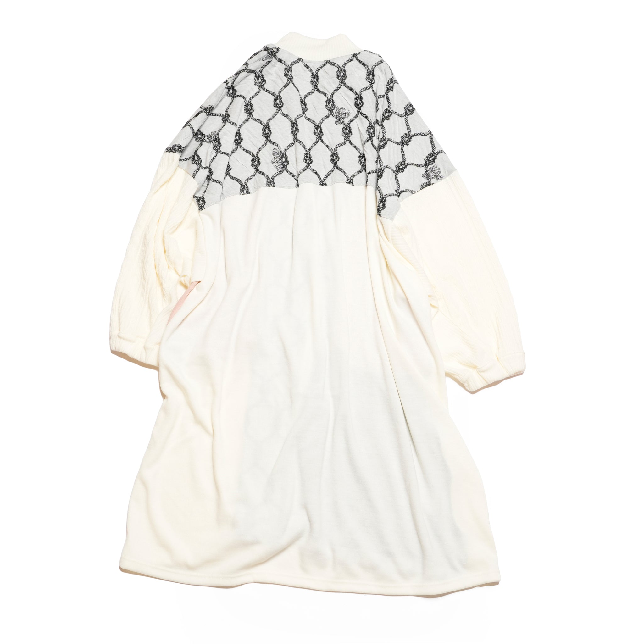 Origin Jacquard Mix Gawn | Color_ White | No_bsd25aw-10_ white【BEDSIDEDRAMA_ベッドサイドドラマ】
