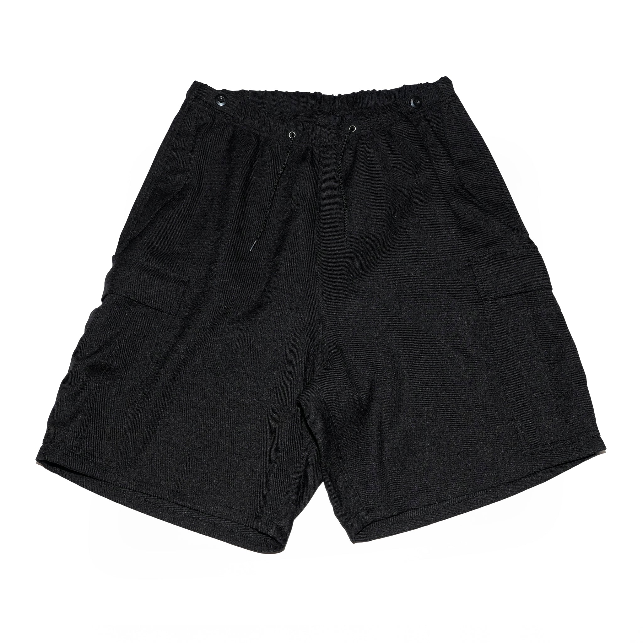 IMPRESTORE Randy shorts-sta-prest cz-imst-297 | スタプレ風ポリエステルツイル素材のカーゴショーツ | M-1951着想 | ブラック