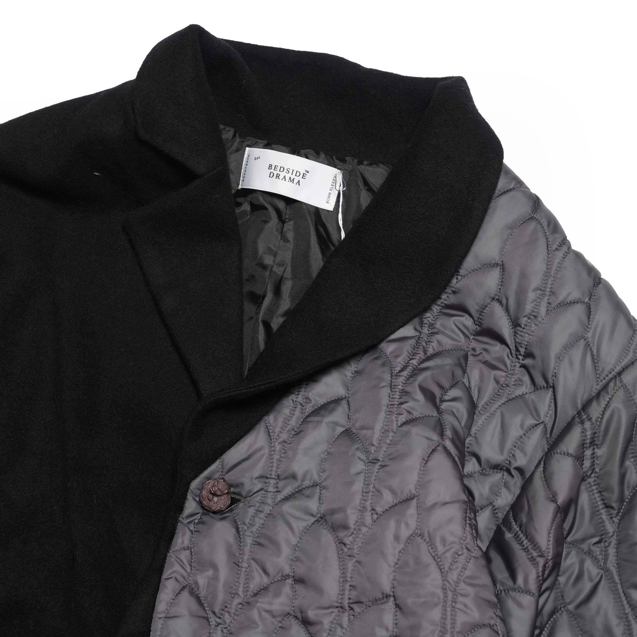OOPARTS Mix Gawn Coat | Color_Black | No_bsd25aw-01_black【BEDSIDEDRAMA_ベッドサイドドラマ】