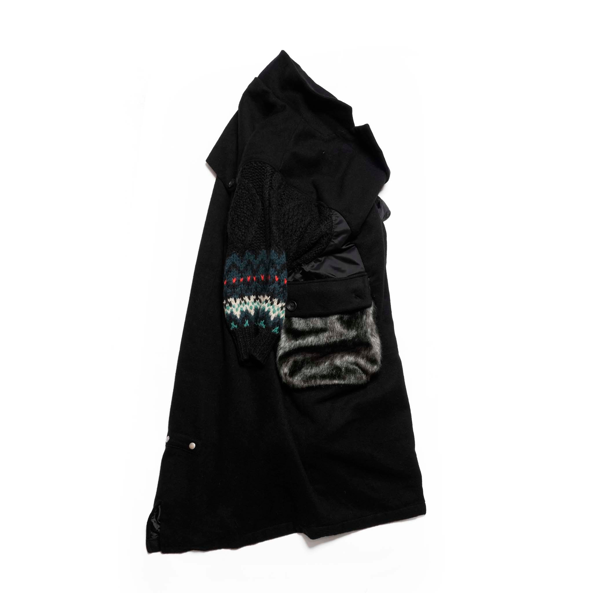 OOPARTS Mix Gawn Coat | Color_Black | No_bsd25aw-01_black【BEDSIDEDRAMA_ベッドサイドドラマ】