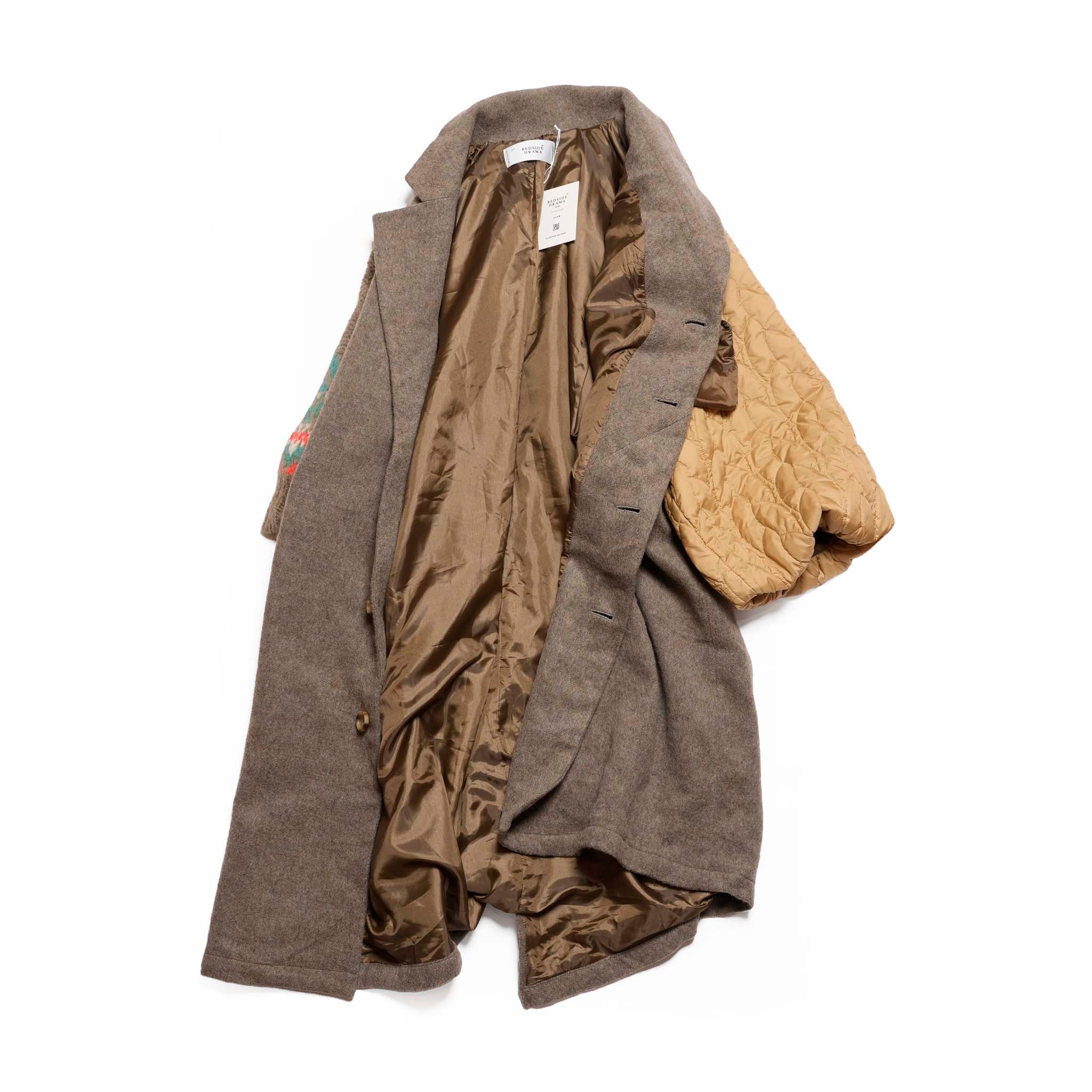 OOPARTS Mix Gawn Coat | Color_Beige | No_bsd25aw-01_beige【BEDSIDEDRAMA_ベッドサイドドラマ】