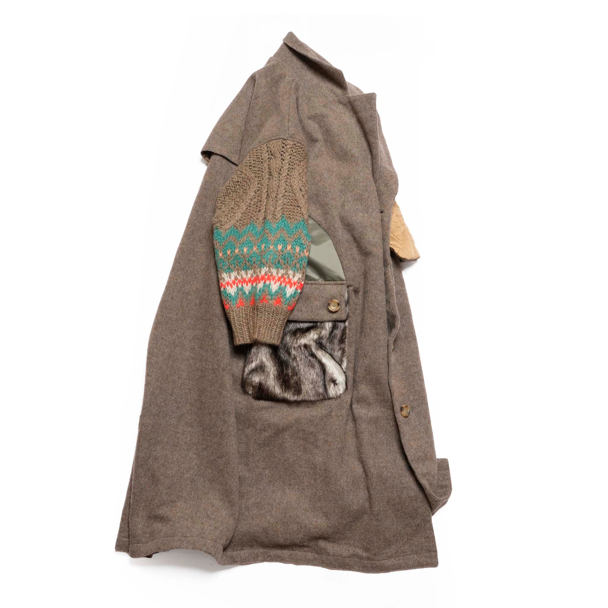 OOPARTS Mix Gawn Coat | Color_Beige | No_bsd25aw-01_beige【BEDSIDEDRAMA_ベッドサイドドラマ】