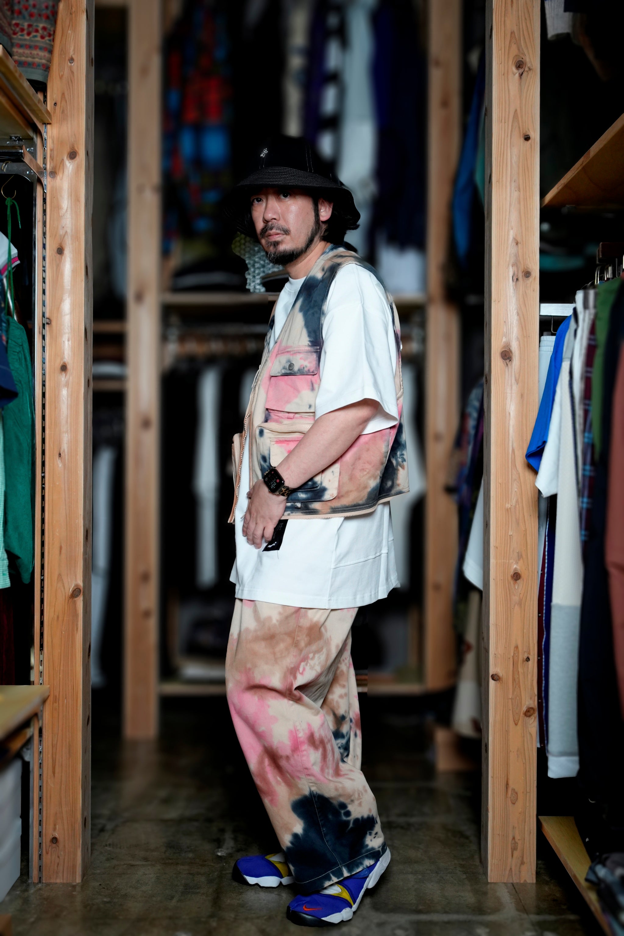 Camouflage Custom Fisher Man Chino Vest カモフラ カスタムフィッシャーマン チノベスト – Camo | Size:Short | AMBERGLEAM