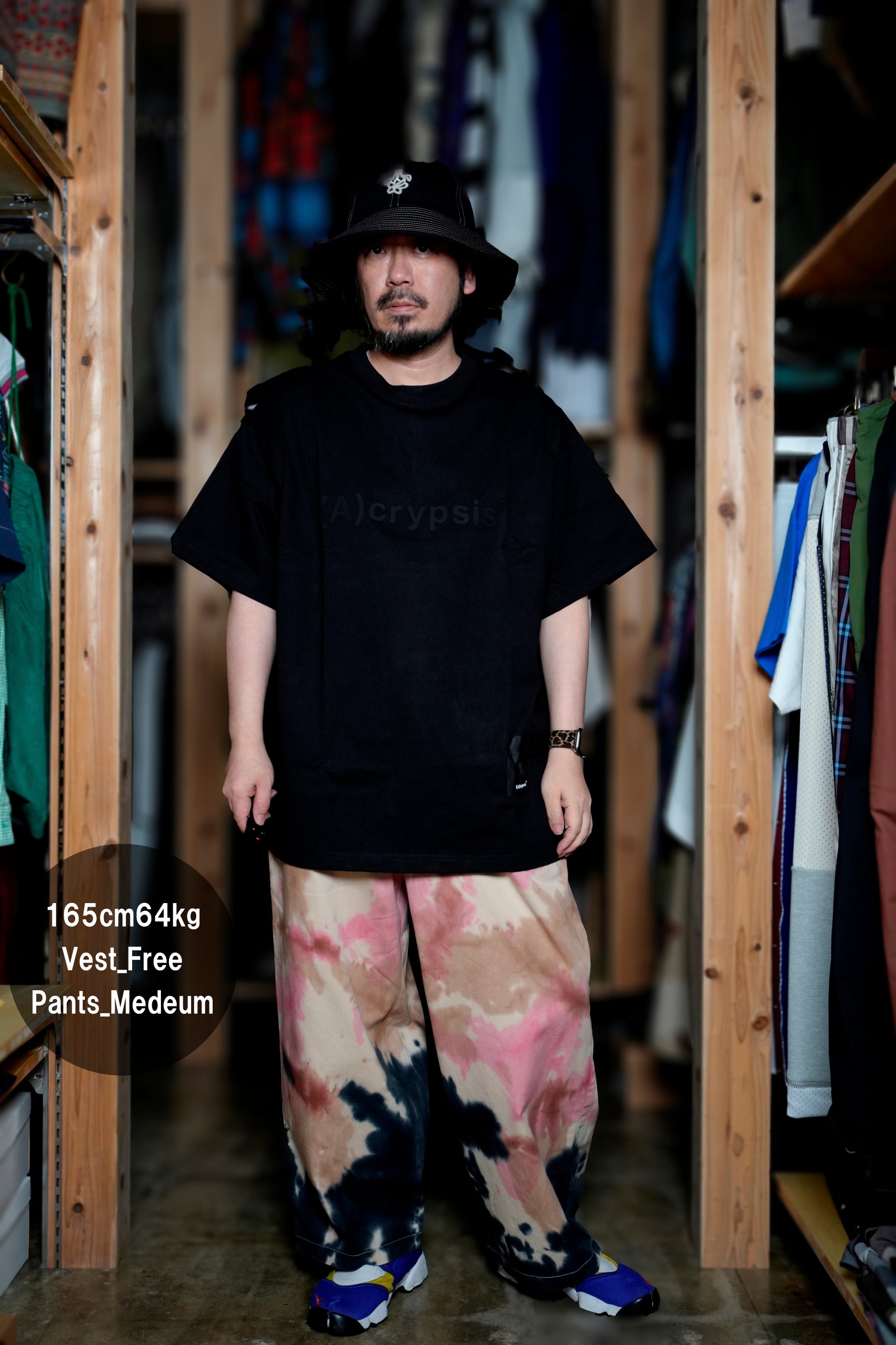 ACR24SS-T04 | (A)crypsis® HELLO!STICKER 紀念復刻T-shirt -BLACK【(A)CRYPSIS®】【archive】