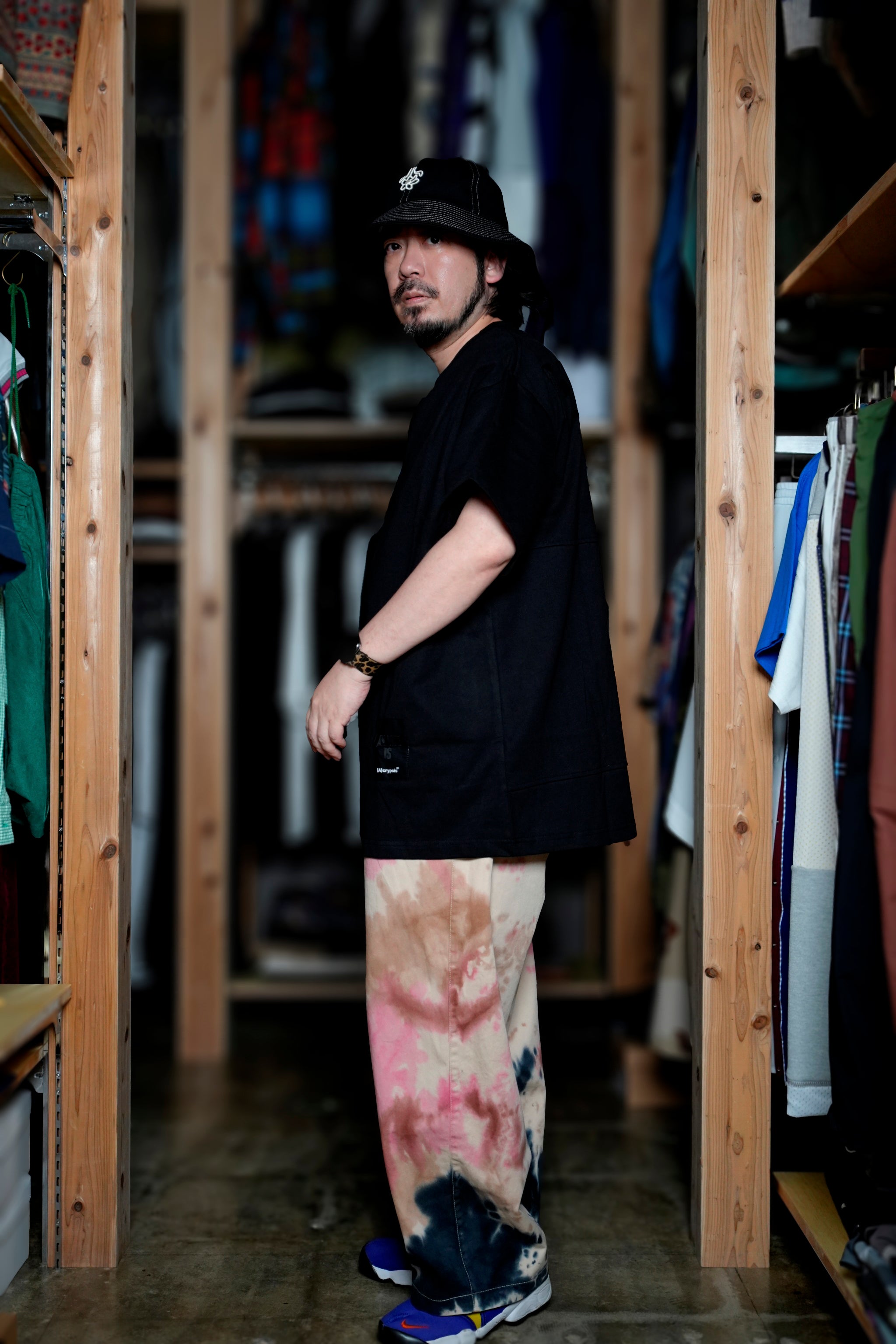 ACR24SS-T04 | (A)crypsis® HELLO!STICKER 紀念復刻T-shirt -BLACK【(A)CRYPSIS®】【archive】