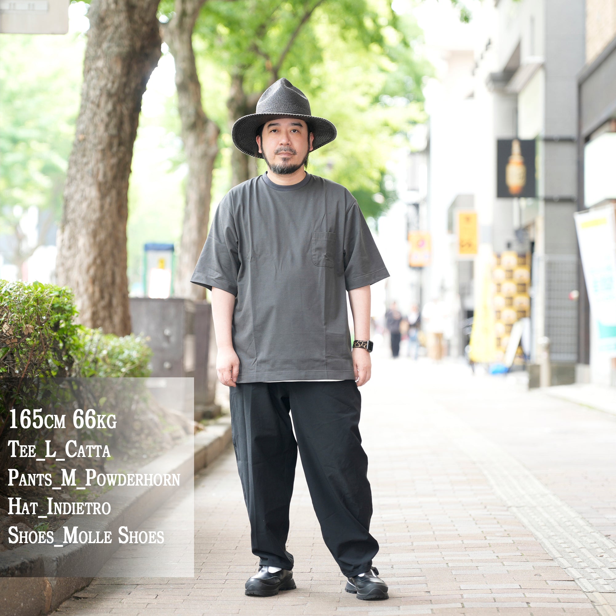 HCPN-02_Gray | AMERICAN CREW NECK PKT T-SHIRT-BALANCIRCULAR | Color:Gray【CATTA SHIRTS_カッタ シャツ】
