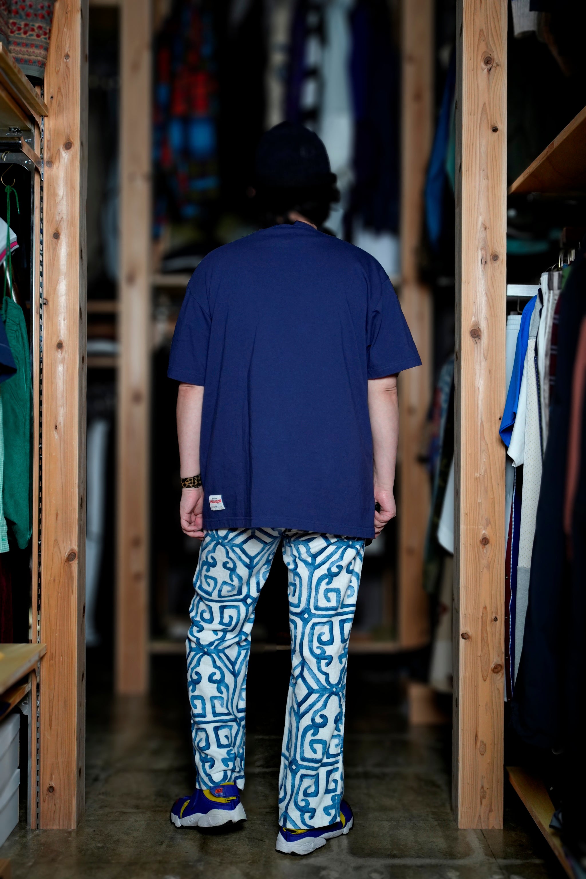 JC2484907 | Nasngwam.×Jhanksn PARK TEE | Color:Navy / Ash Gray【NASNGWAM_ナスングワム】【ネコポス選択可能】